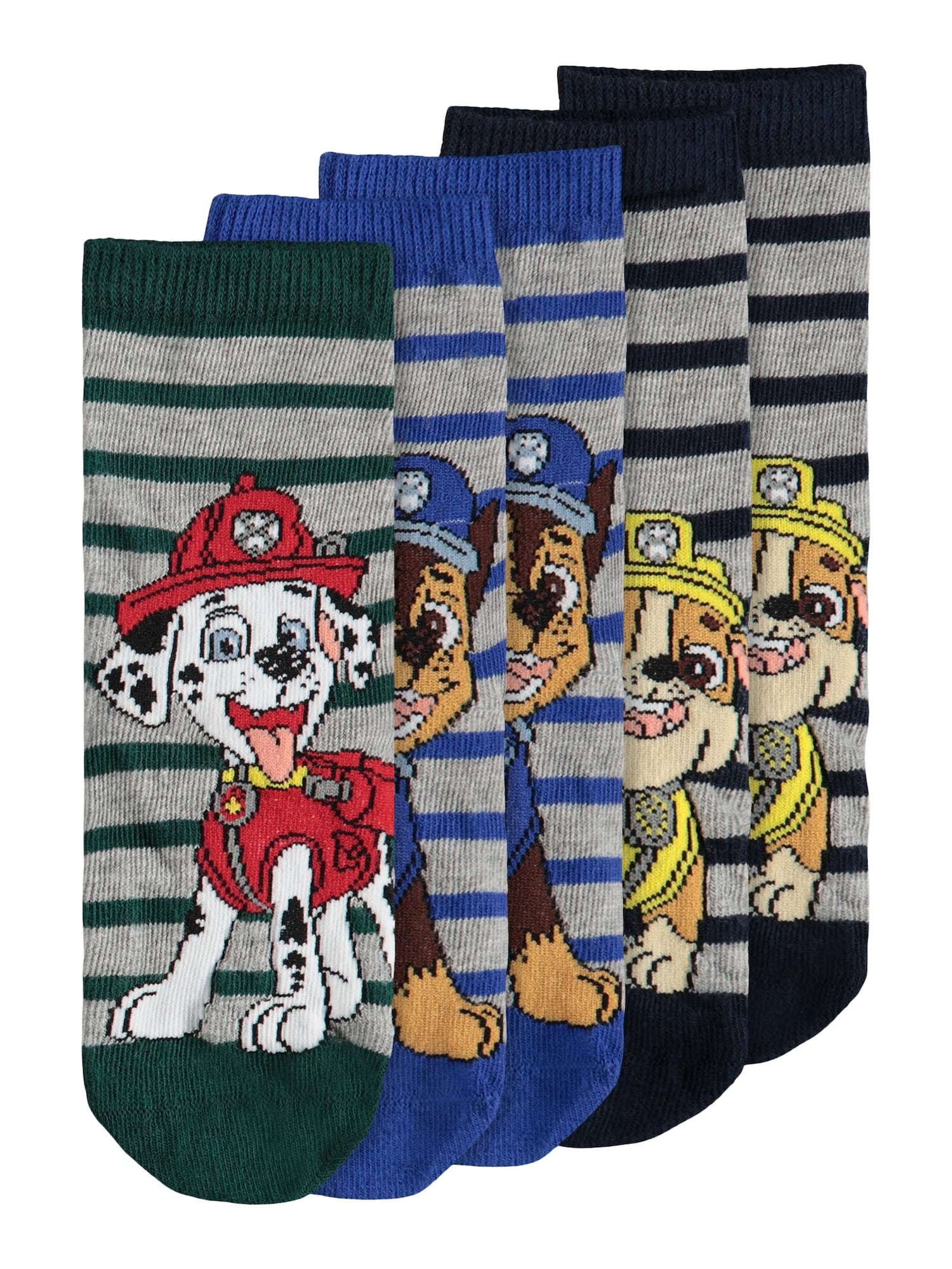NAME IT Nogavice 'JANIEL PAWPATROL'  modra / pegasto siva / zelena / rdeča / bela
