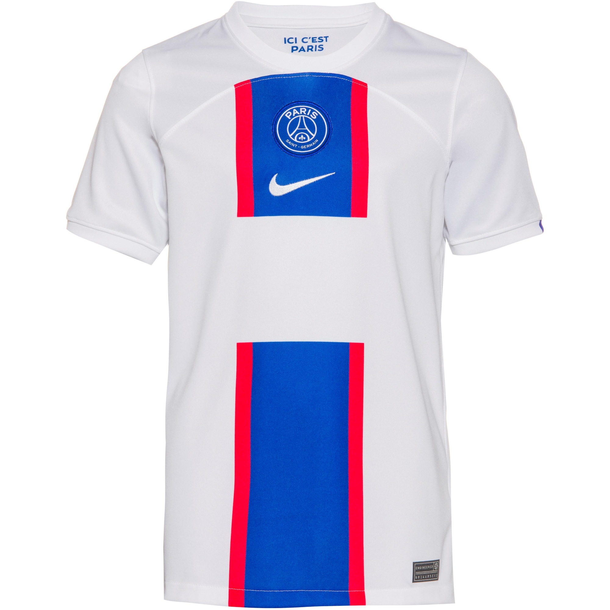 NIKE Funkcionalna majica 'Paris Saint-Germain 22-23 3rd'  modra / rdeča / bela