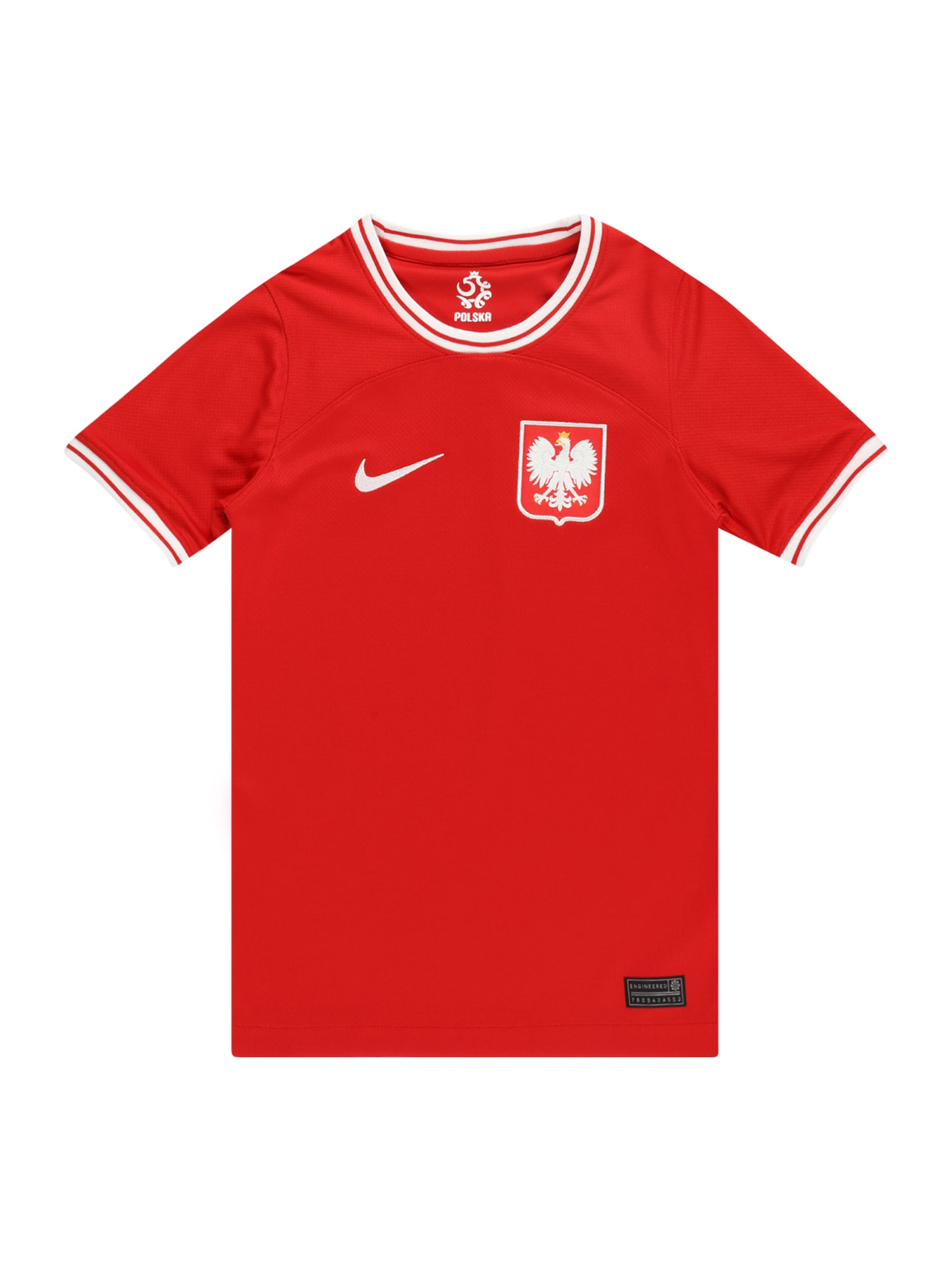 NIKE Funkcionalna majica  rdeča / bela