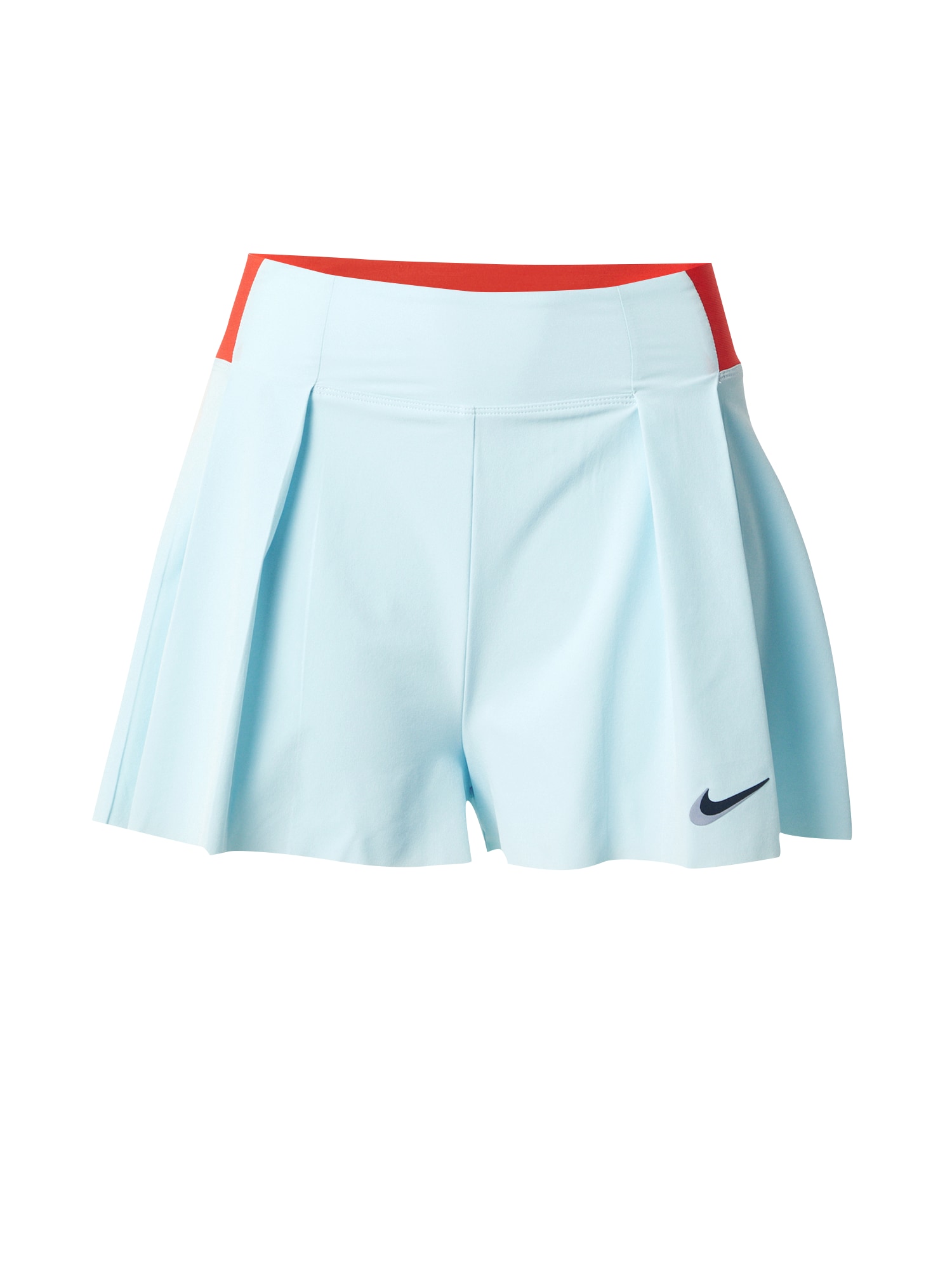 NIKE Športne hlače  svetlo modra / oranžna / črna / srebrna