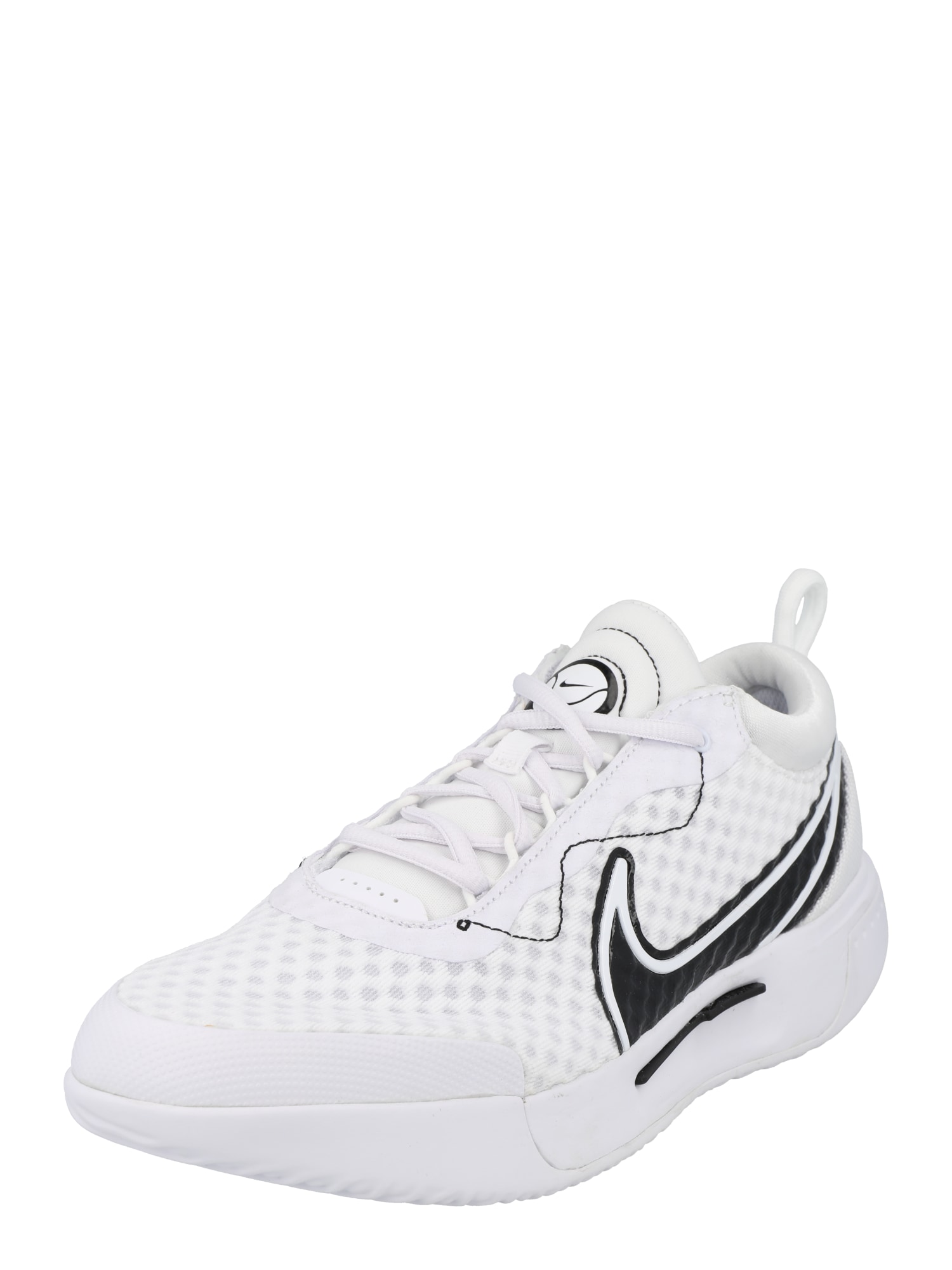 NIKE Športni čevelj  črna / bela