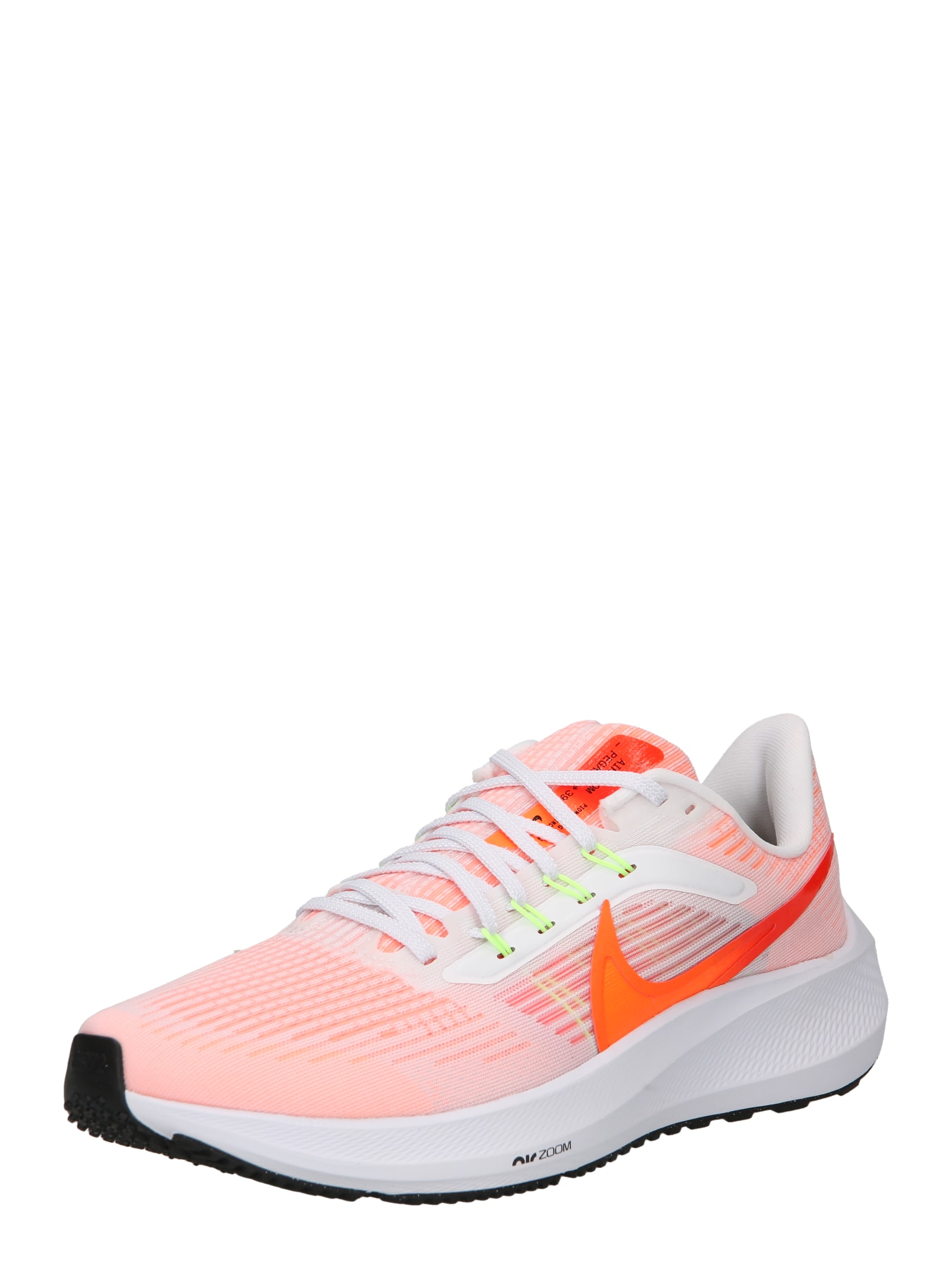 NIKE Tekaški čevelj 'AIR ZOOM PEGASUS 39'  neonsko rumena / neonsko oranžna / pastelno oranžna / bela