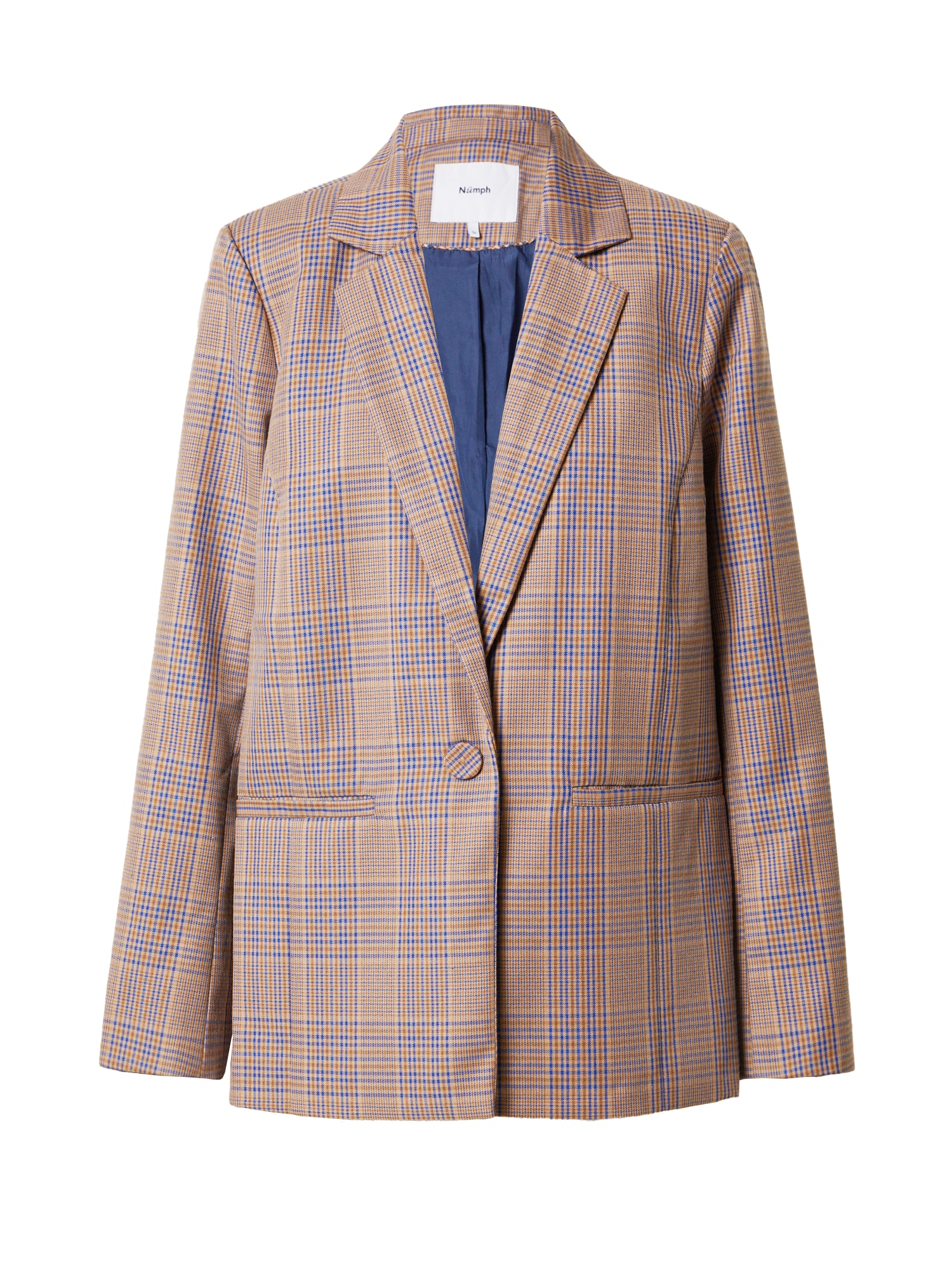 NÜMPH Blazer 'GERDA'  kamela / kraljevo modra / rjasto rjava