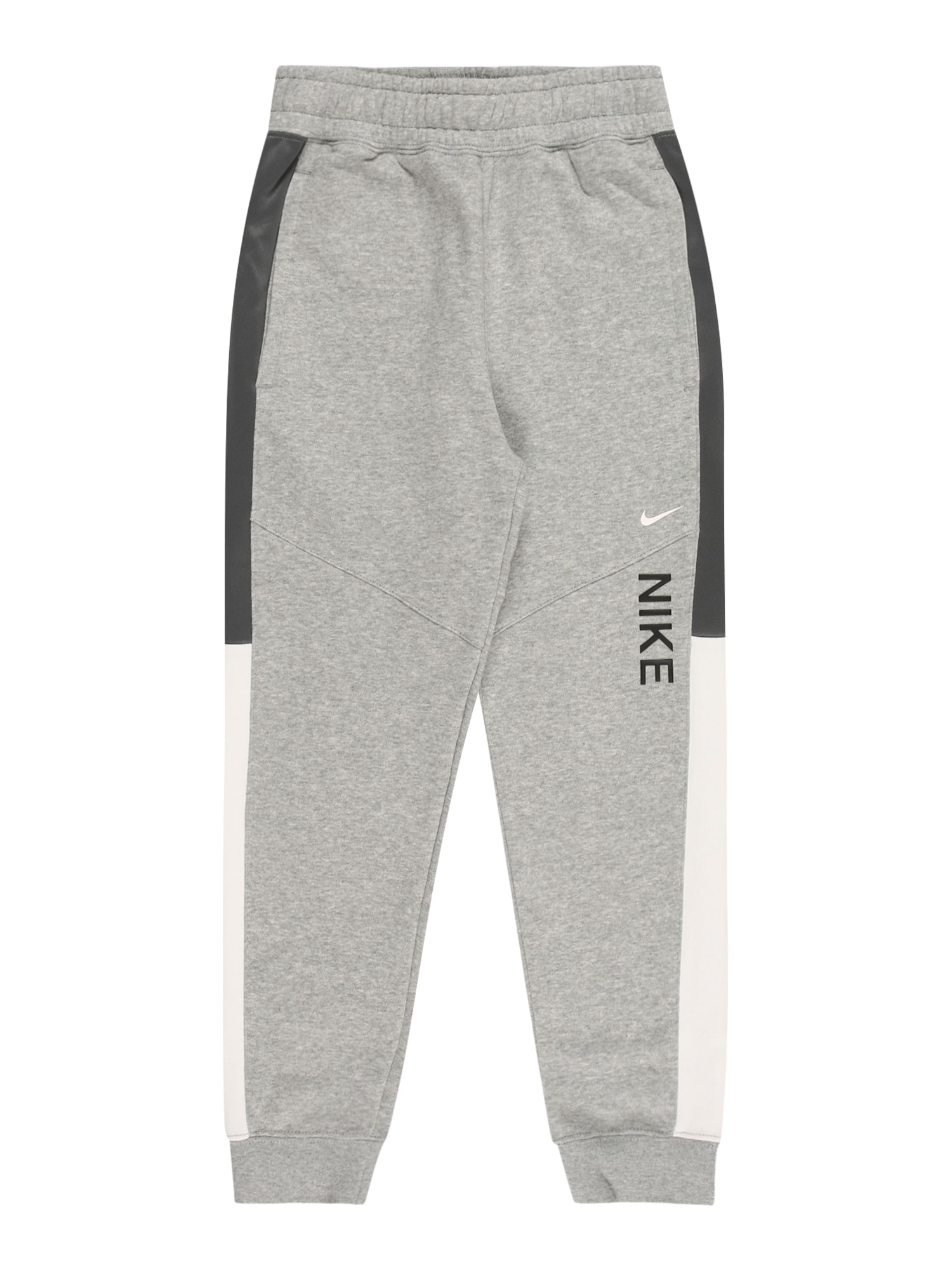 Nike Sportswear Hlače  siva / črna / bela