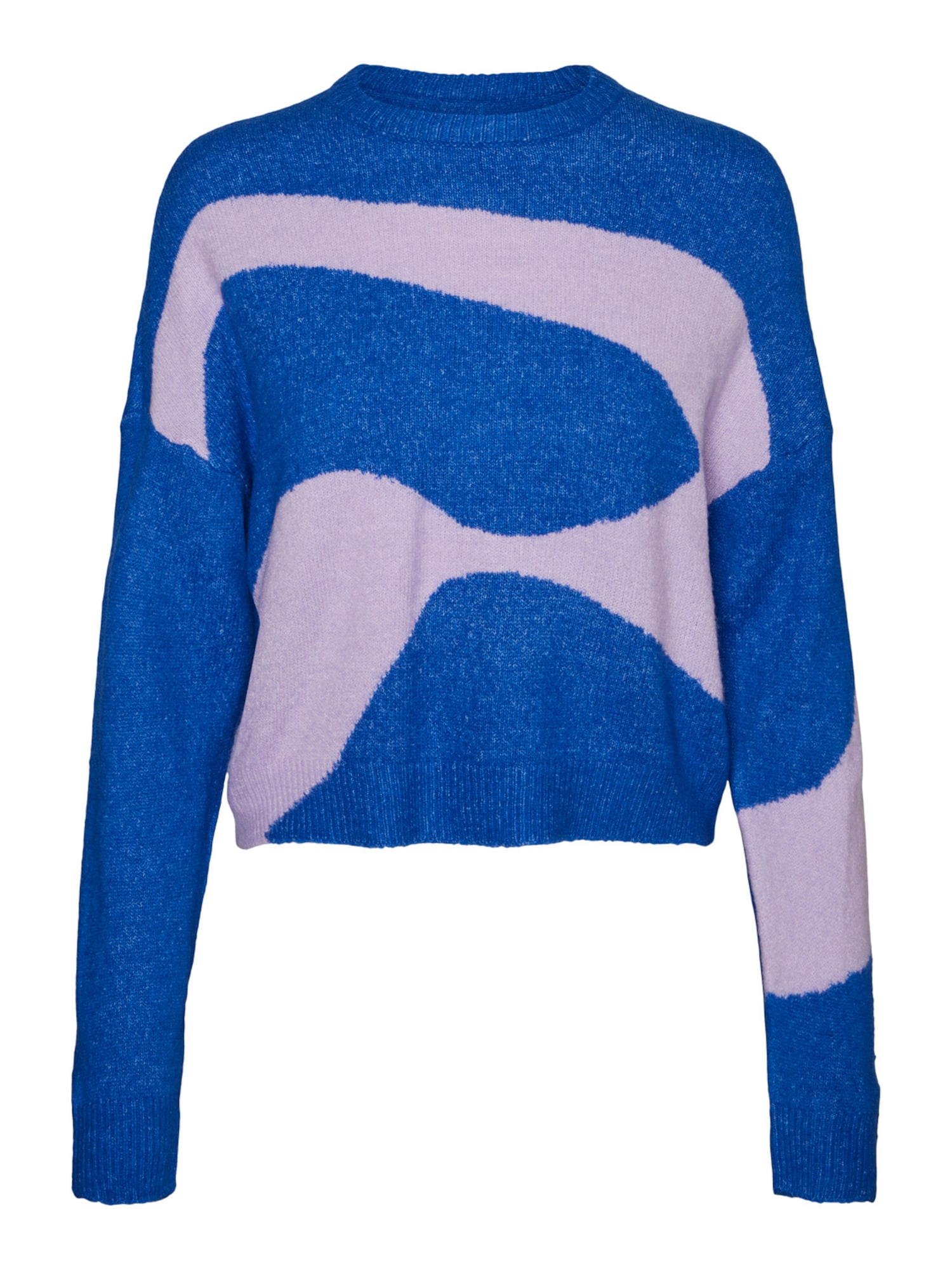 Noisy May Petite Pulover 'SWIRL'  kobalt modra / pastelno lila
