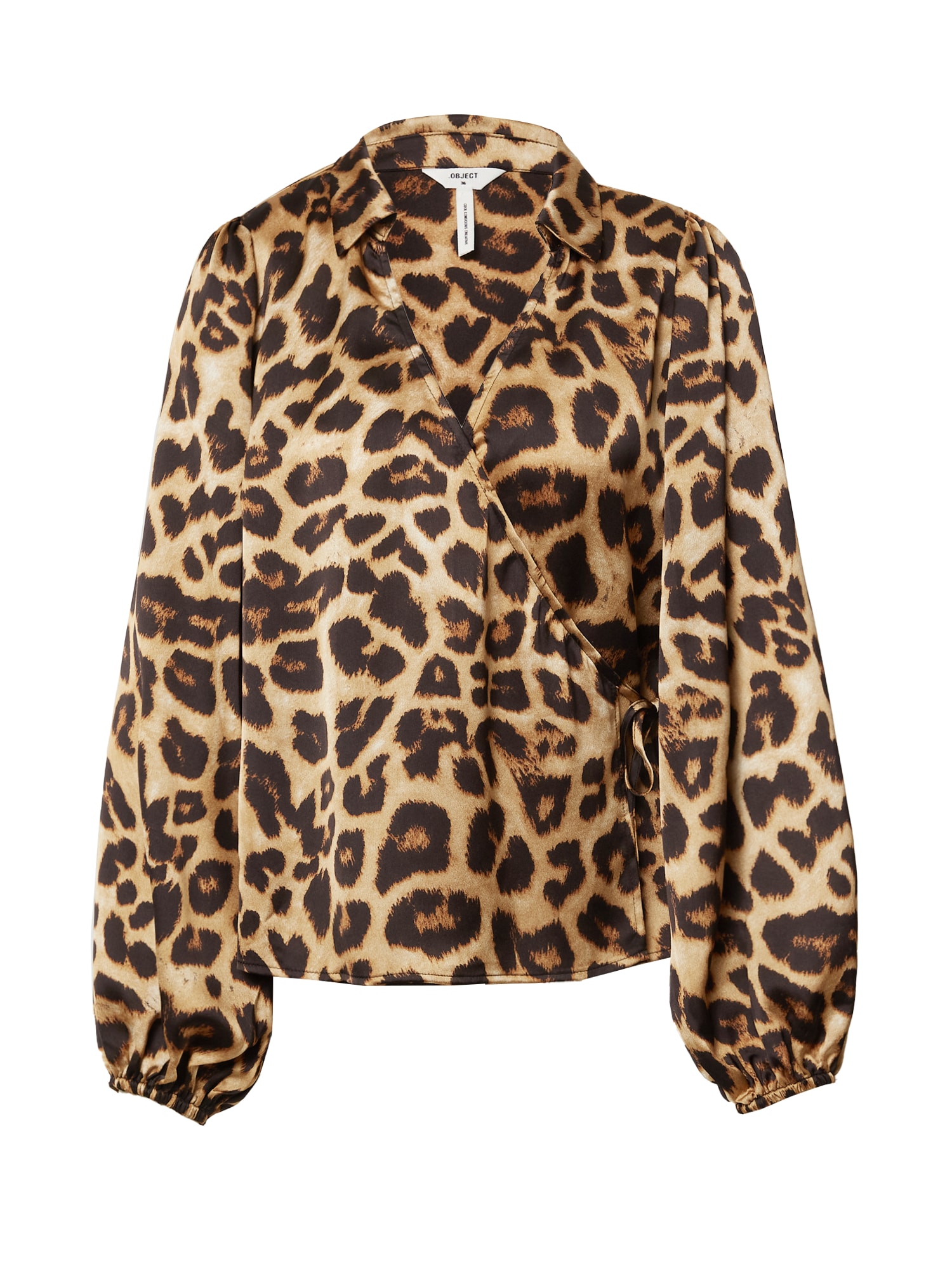 OBJECT Bluza 'Papaya'  rjava / svetlo rjava / črna