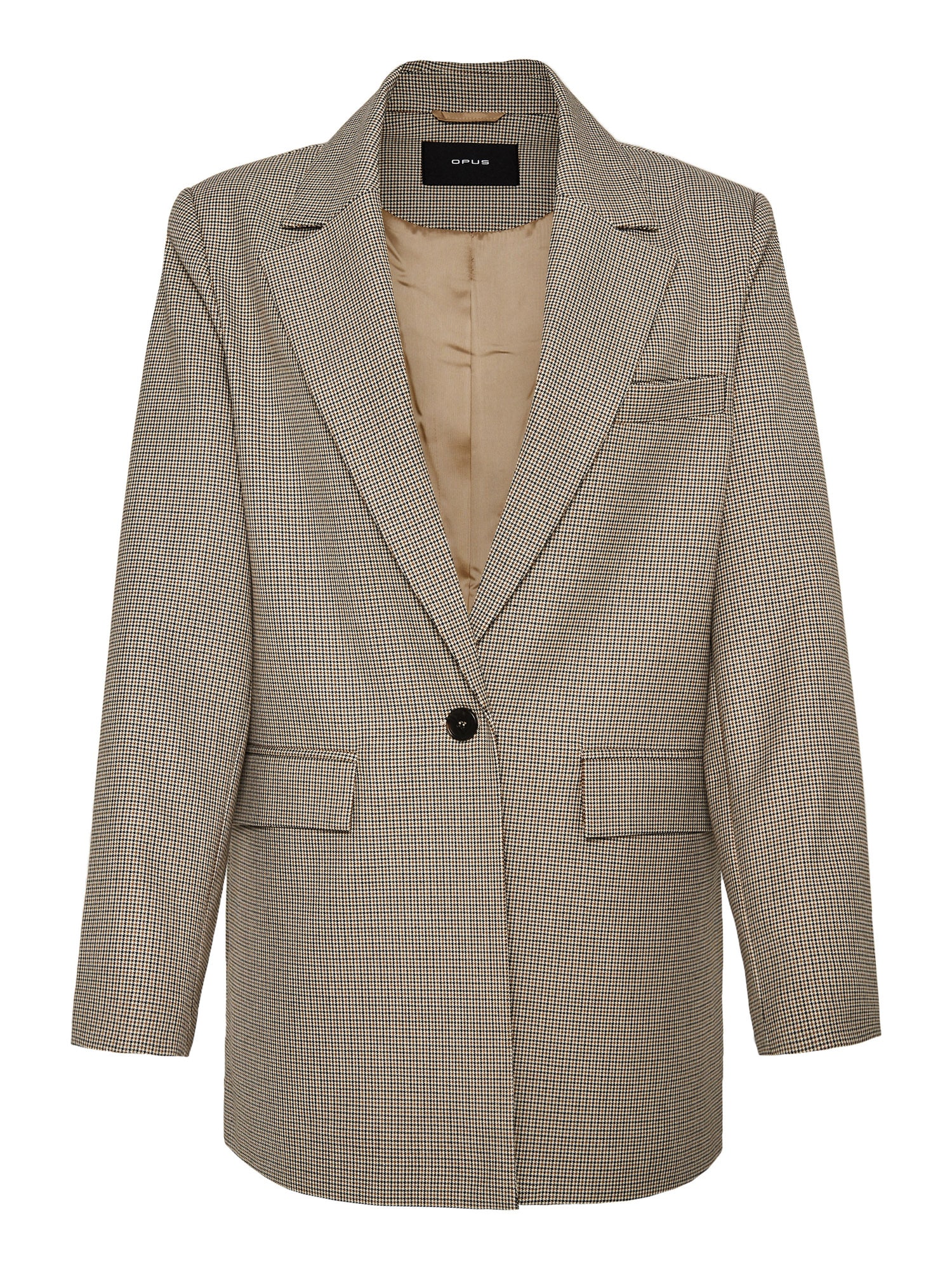 OPUS Blazer 'Jimeni'  brokat / črna / bela