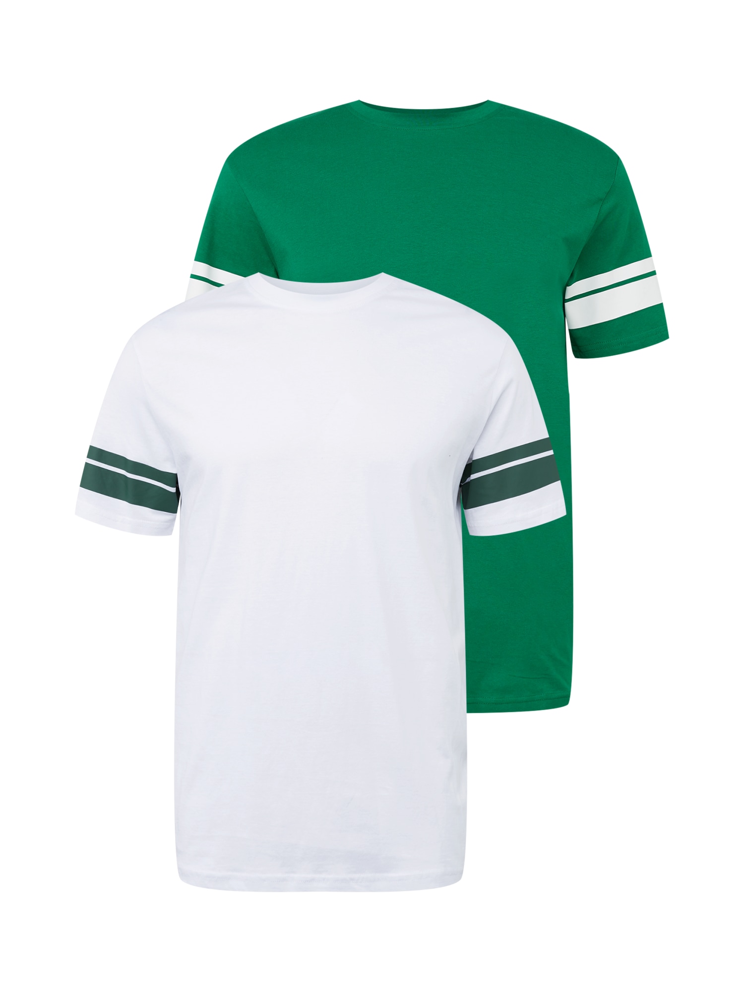 Only & Sons Majica  travnato zelena / temno zelena / bela