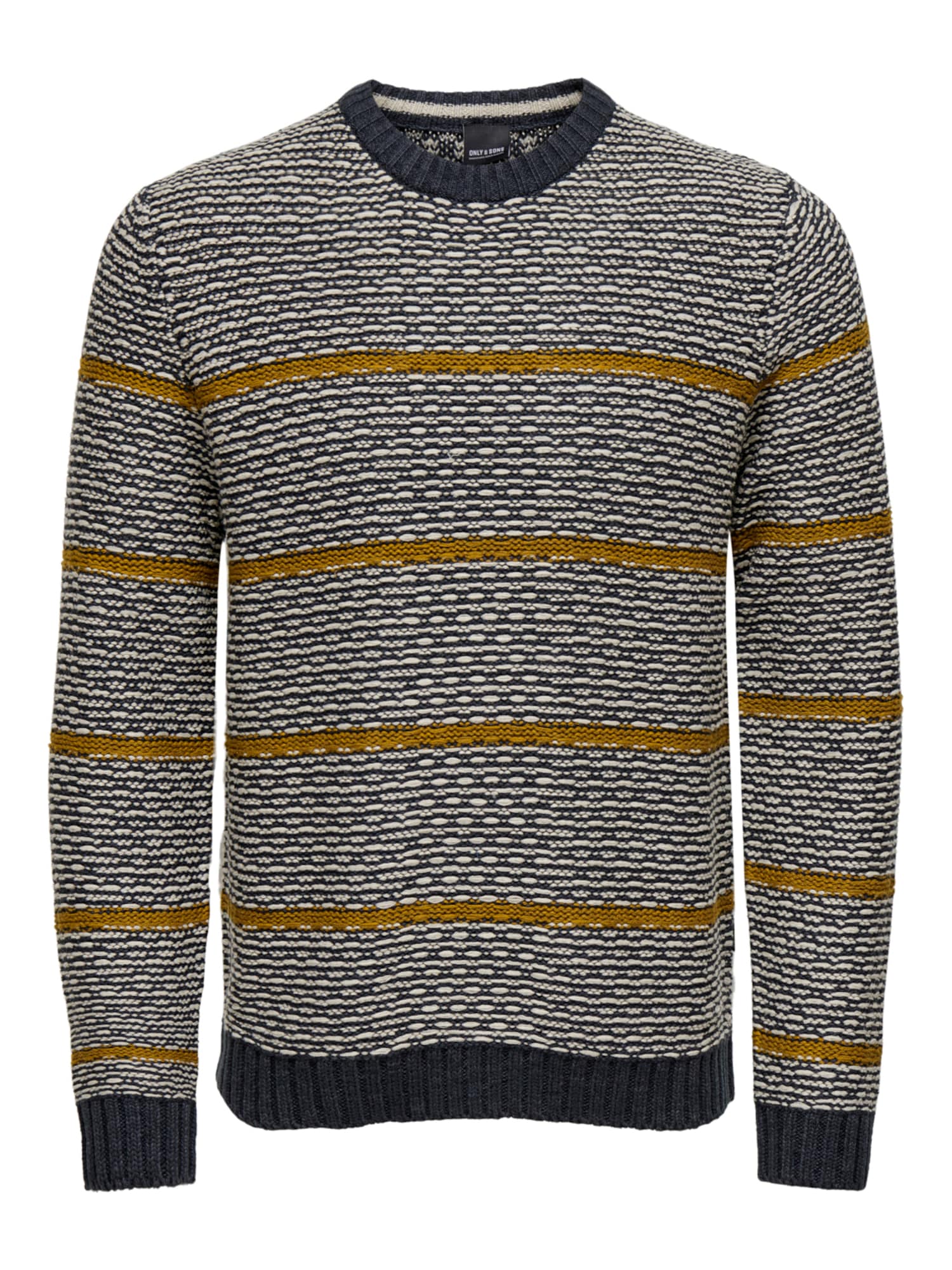 Only & Sons Pulover 'EAMON'  bež / mornarska / trst