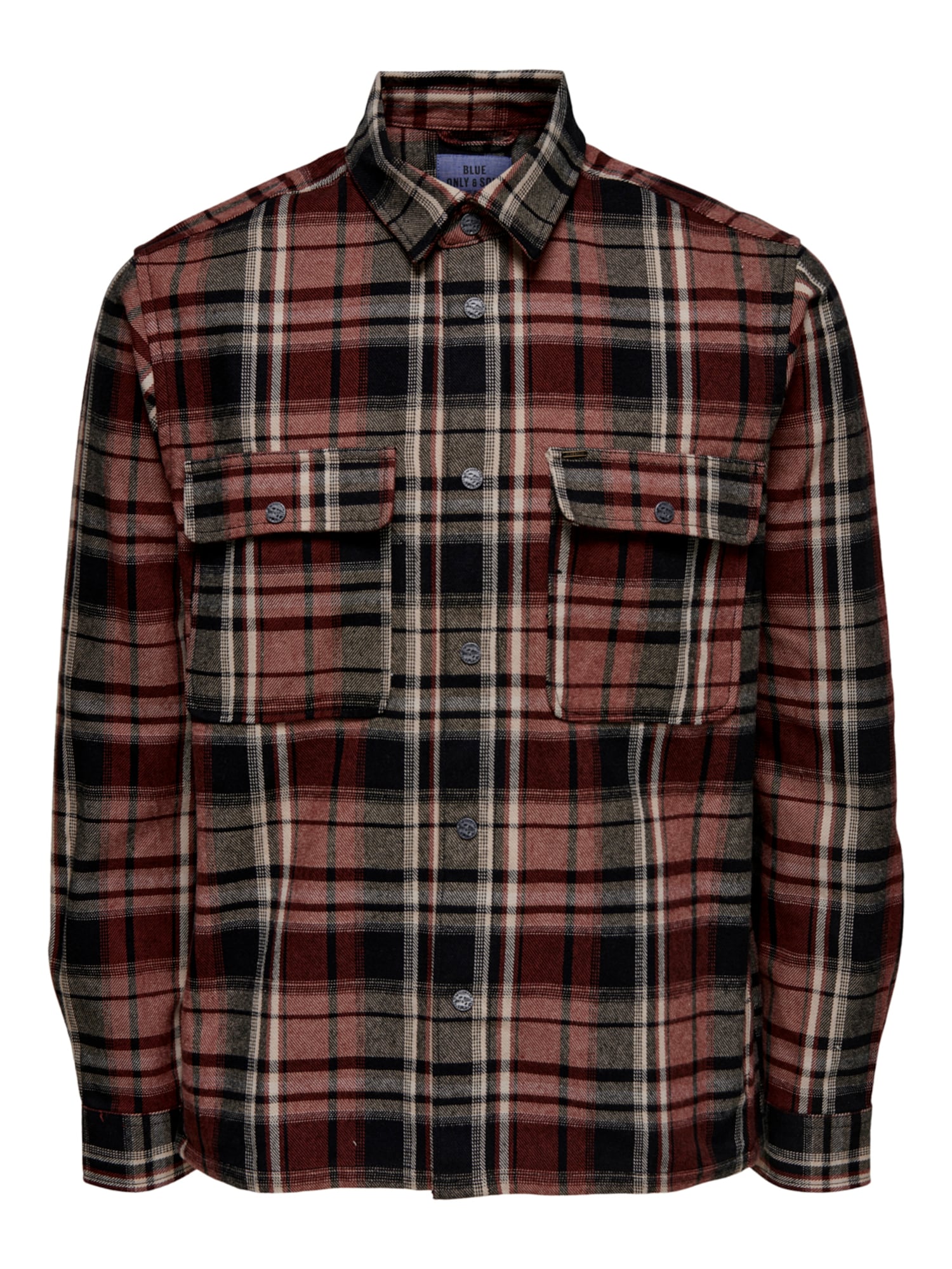 Only & Sons Srajca 'Josh'  bež / zelena / rdeča