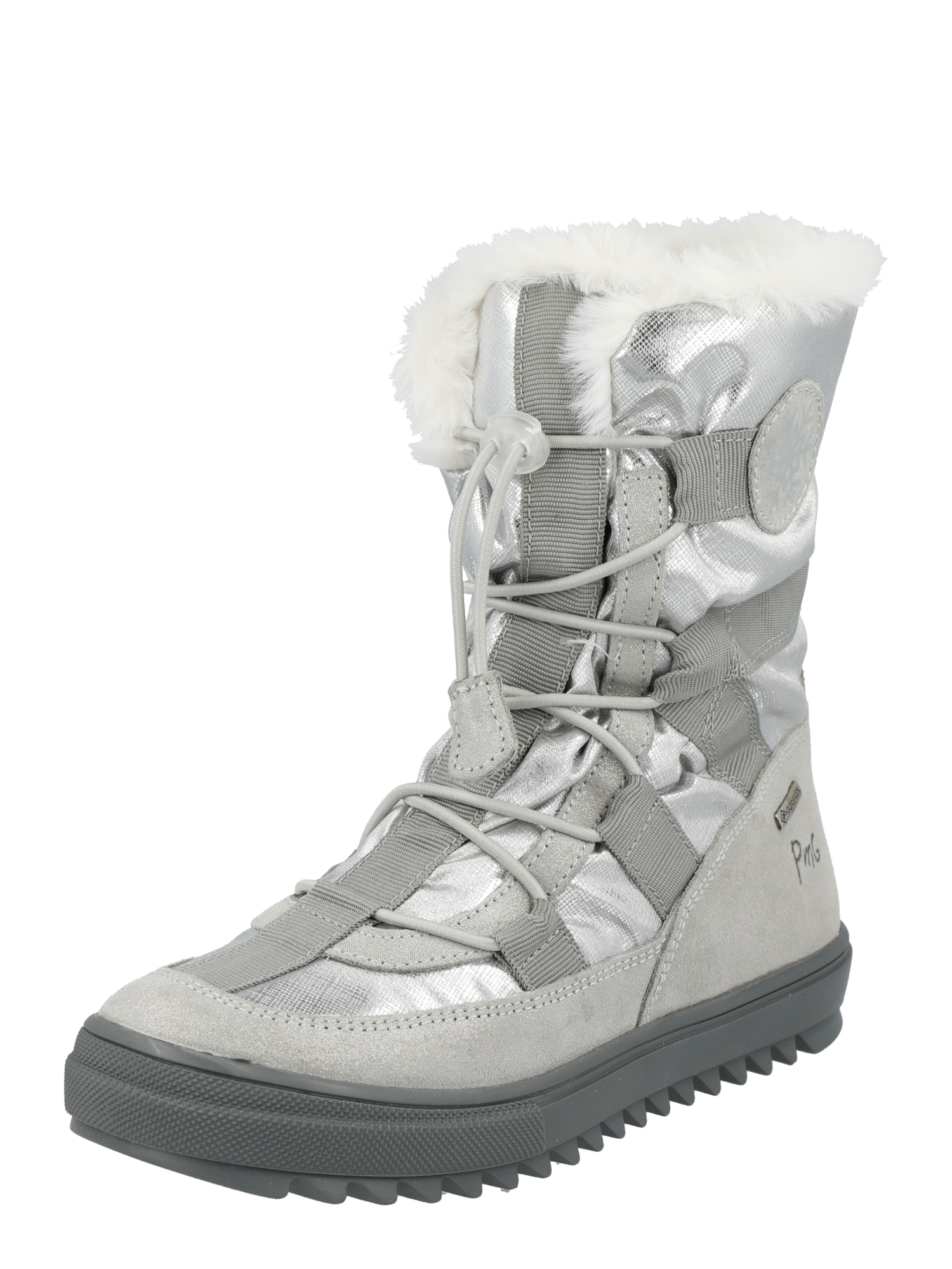 PRIMIGI Škornji za v sneg  siva / srebrna