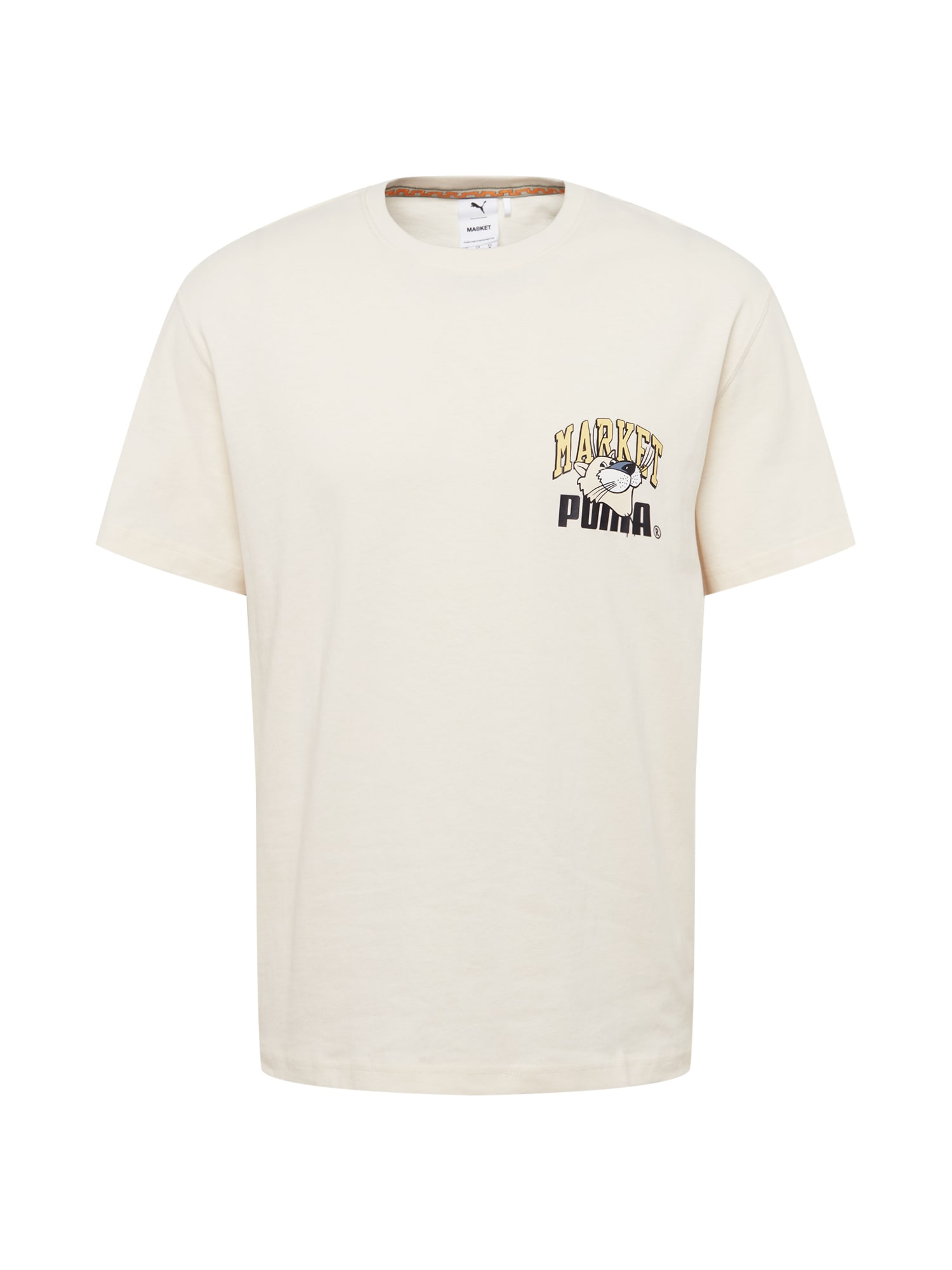 PUMA Majica  ecru / dimno modra / svetlo rumena / črna