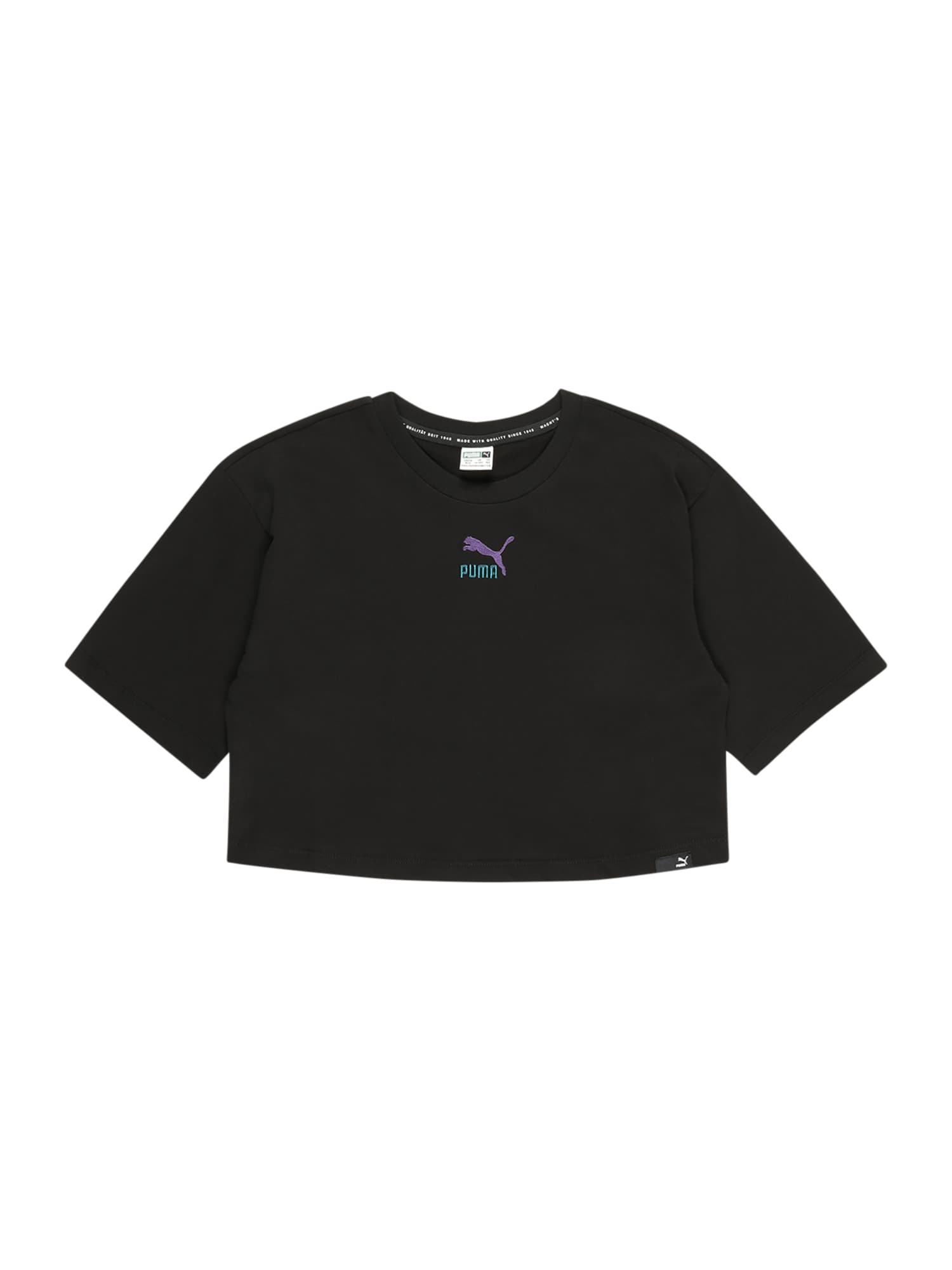 PUMA Majica  modra / lila / črna