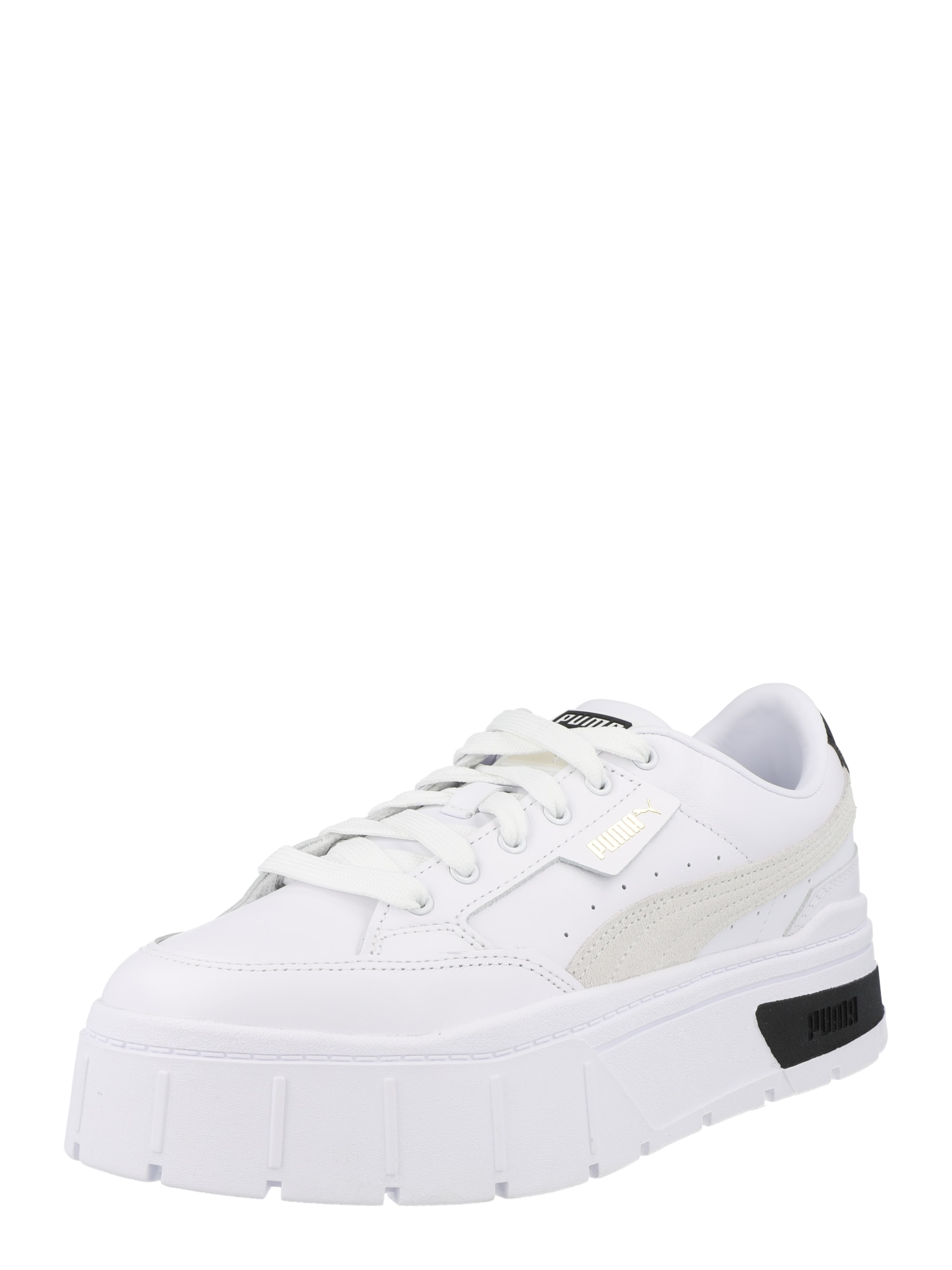 PUMA Nizke superge 'Mayze Stack'  nude / črna / bela