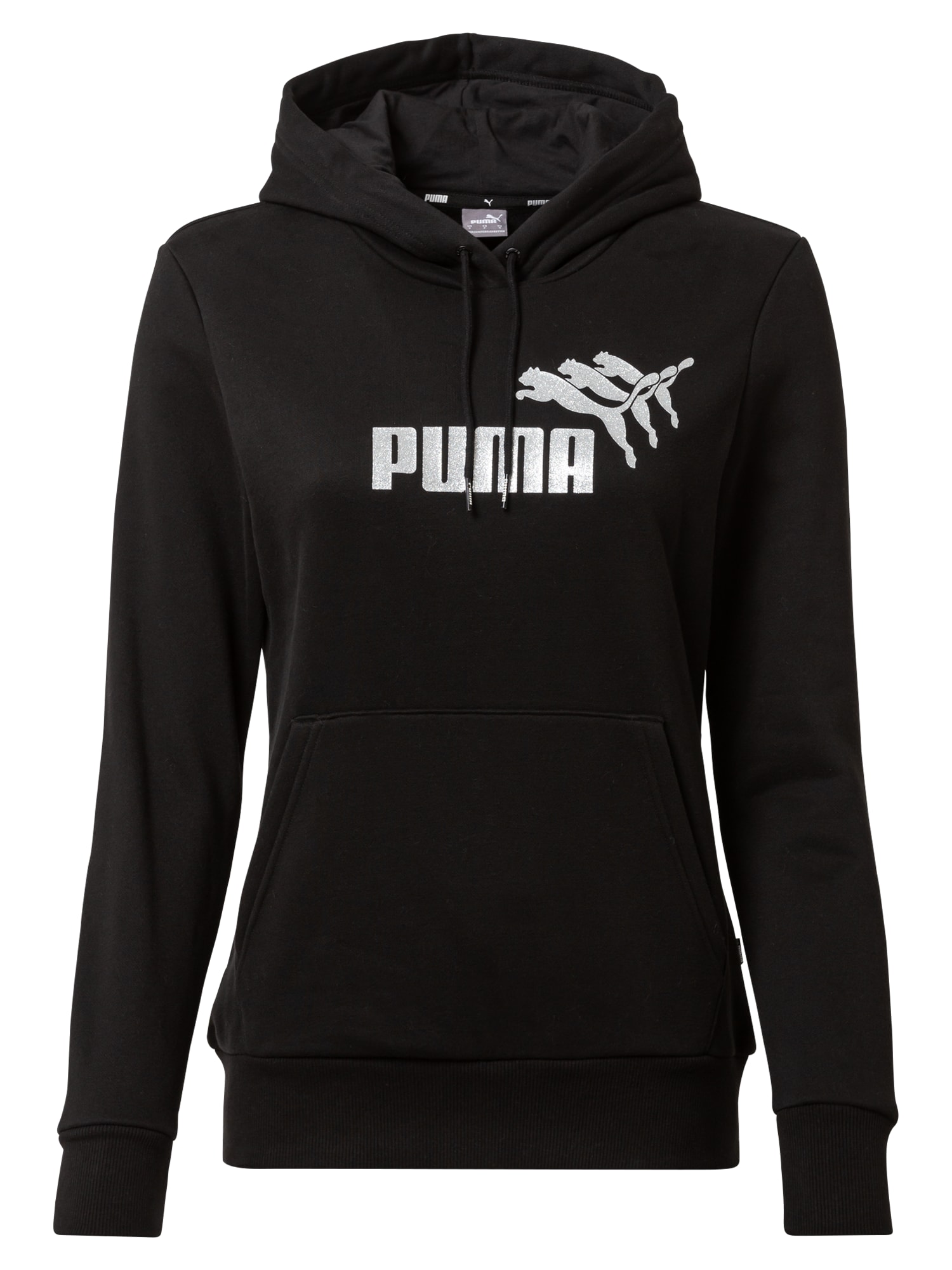 PUMA Športna majica  črna / bela