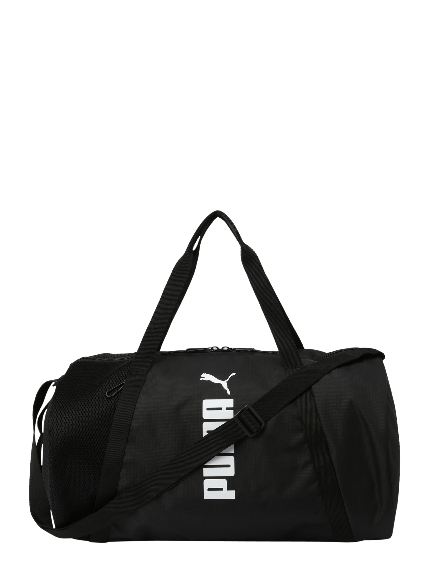PUMA Športna torba  črna / bela