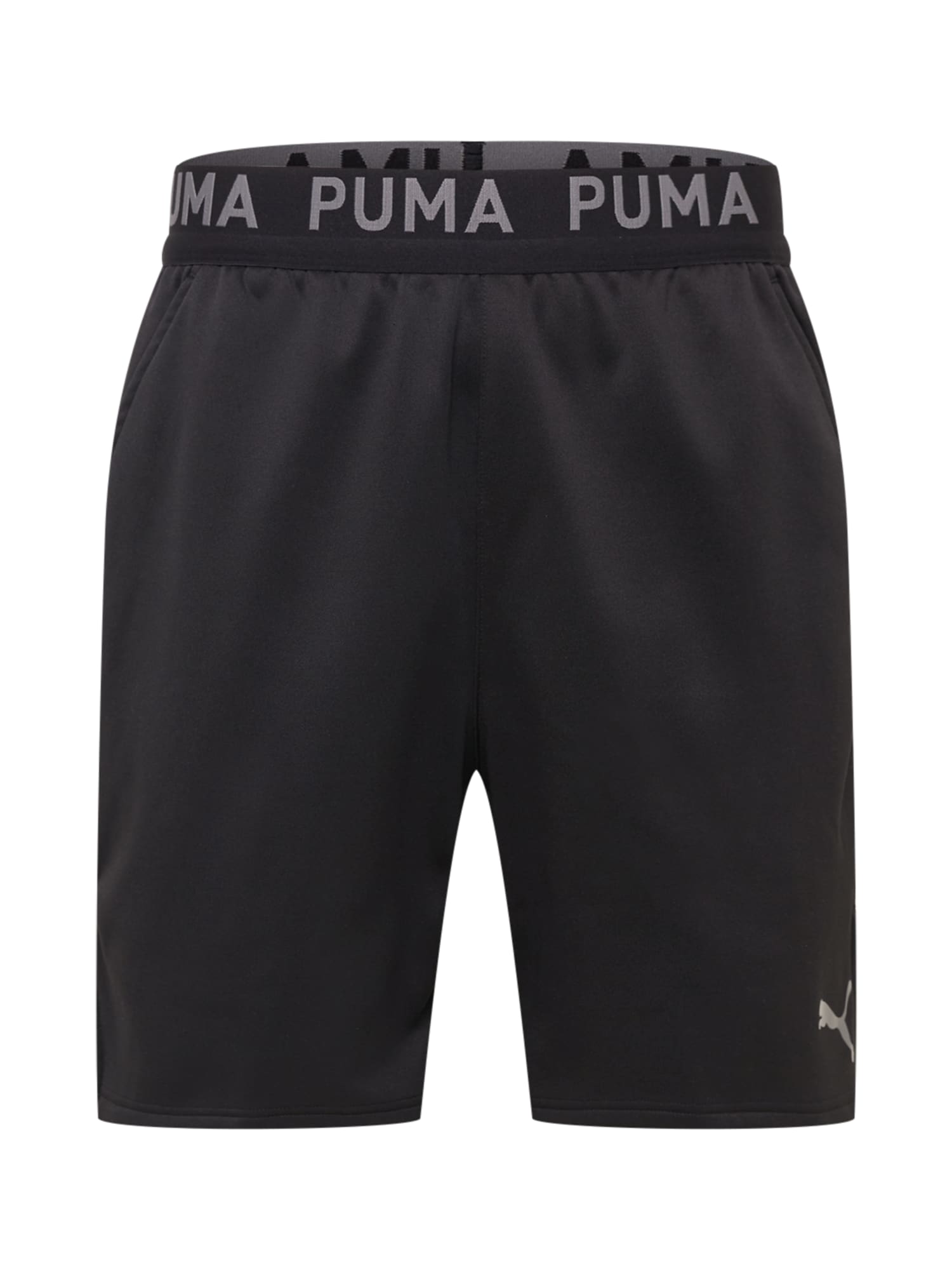 PUMA Športne hlače  siva / črna