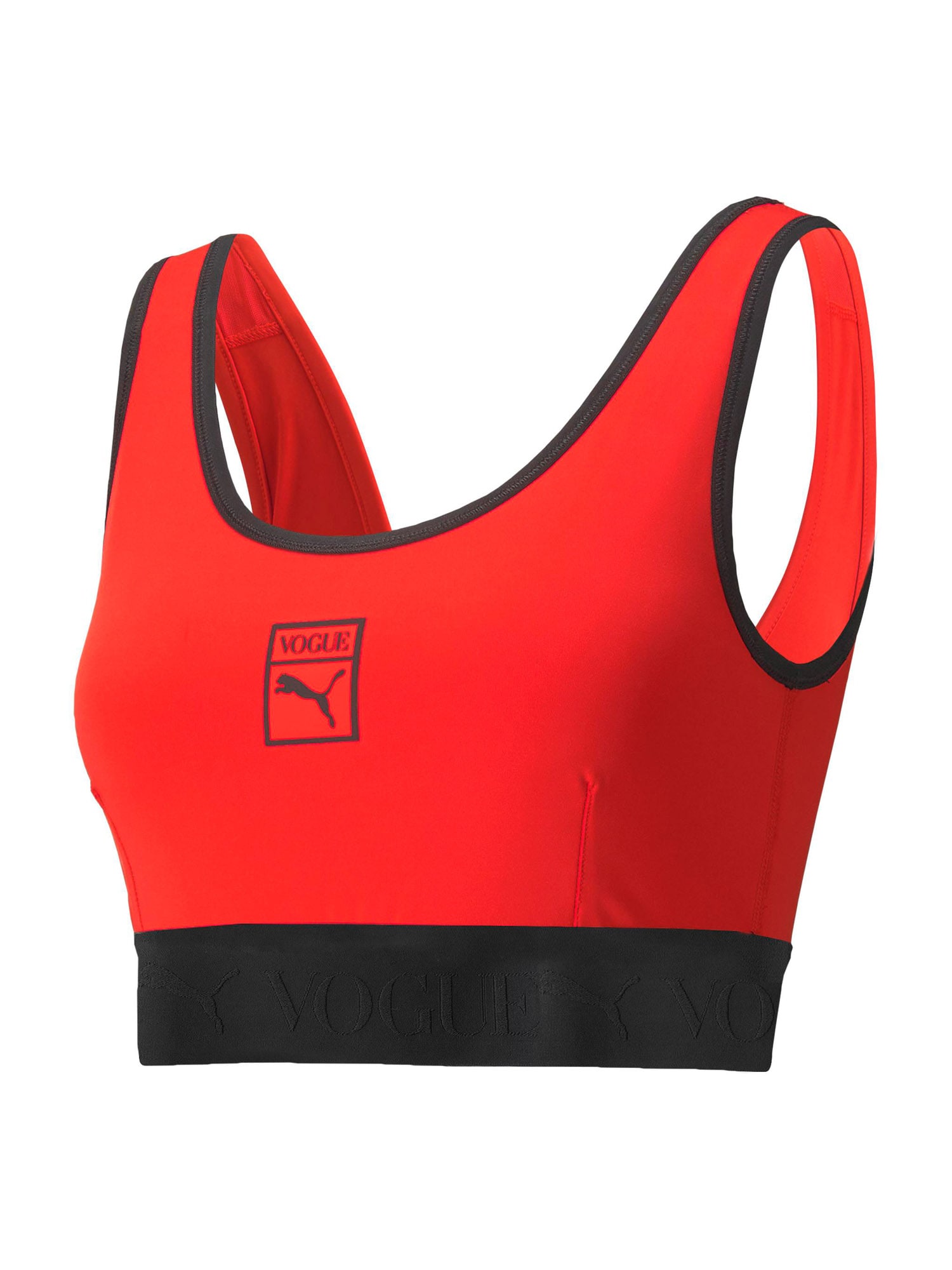 PUMA Športni nederček  rdeča / črna