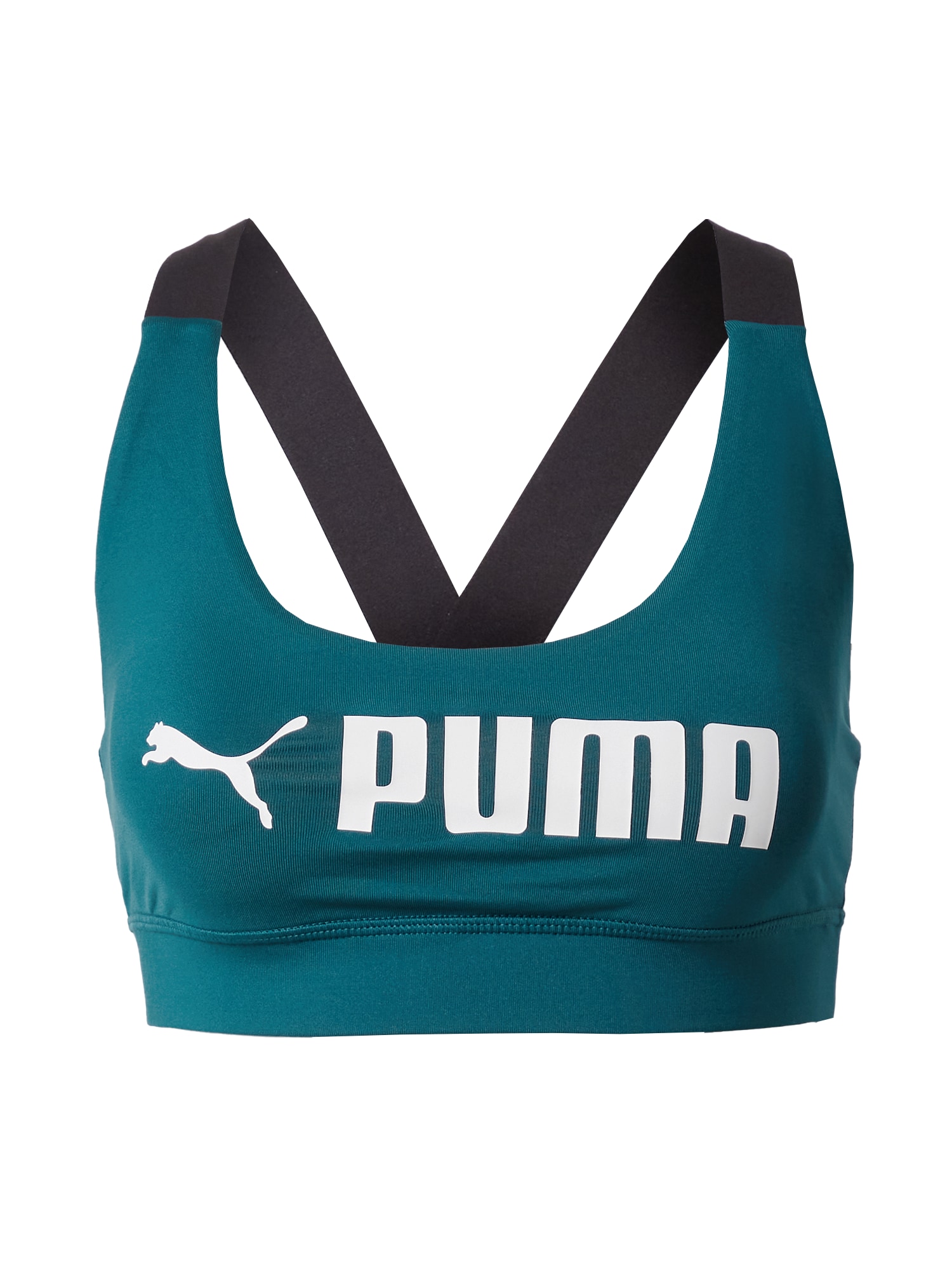 PUMA Športni nederček  smaragd / črna / bela