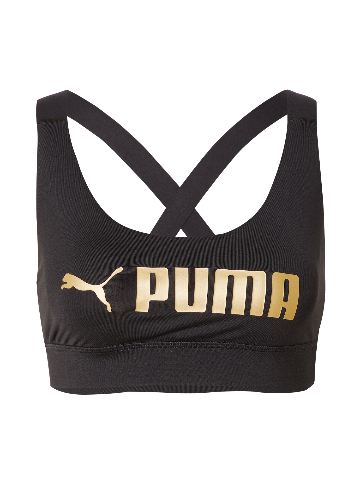PUMA Športni nederček  zlata / črna