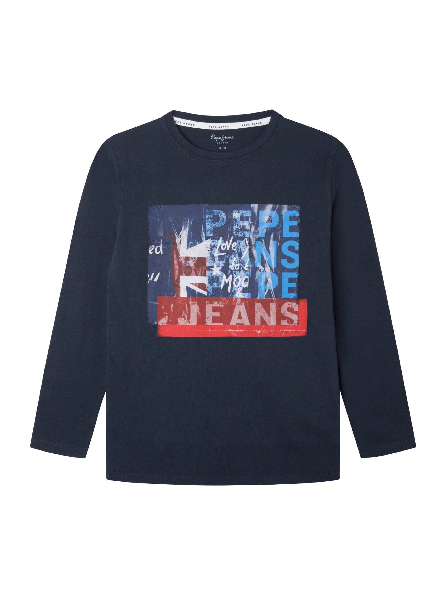 Pepe Jeans Majica 'Claus'  modra / marine / rdeča / off-bela