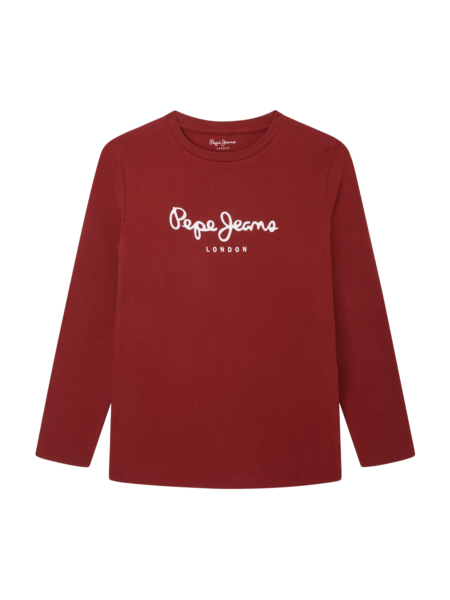 Pepe Jeans Majica 'Herman'  karminsko rdeča / bela