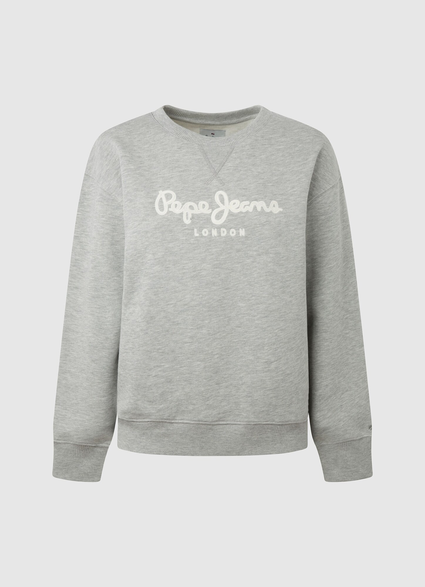 Pepe Jeans Majica 'Nanette'  pegasto siva / bela