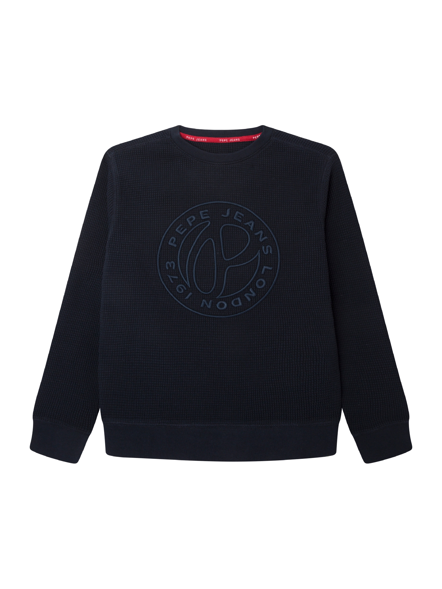 Pepe Jeans Majica 'OTTEN'  golobje modra / črna