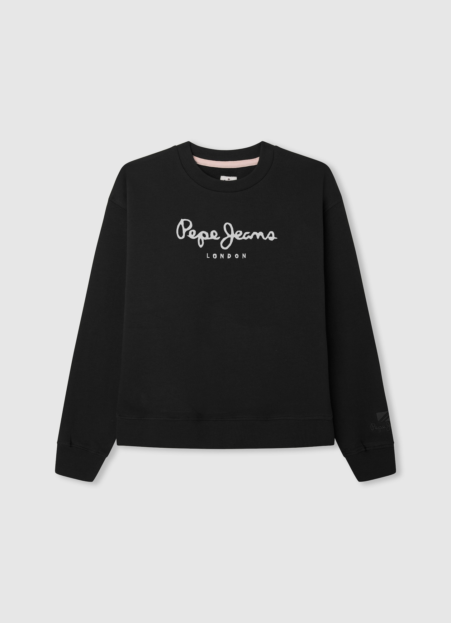 Pepe Jeans Majica 'Winter Rose'  črna / bela