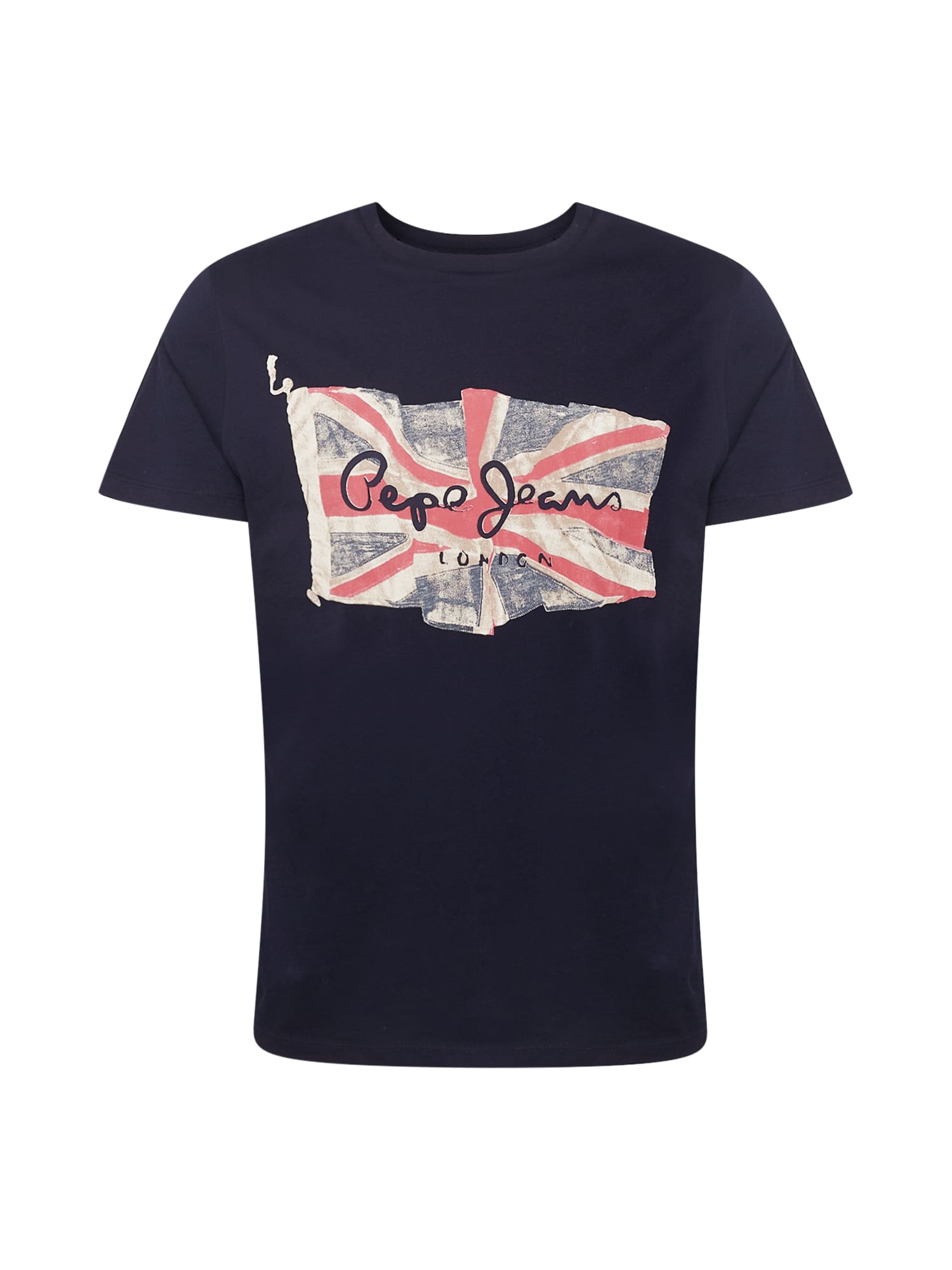 Pepe Jeans Majica  temno modra / rdeča / bela