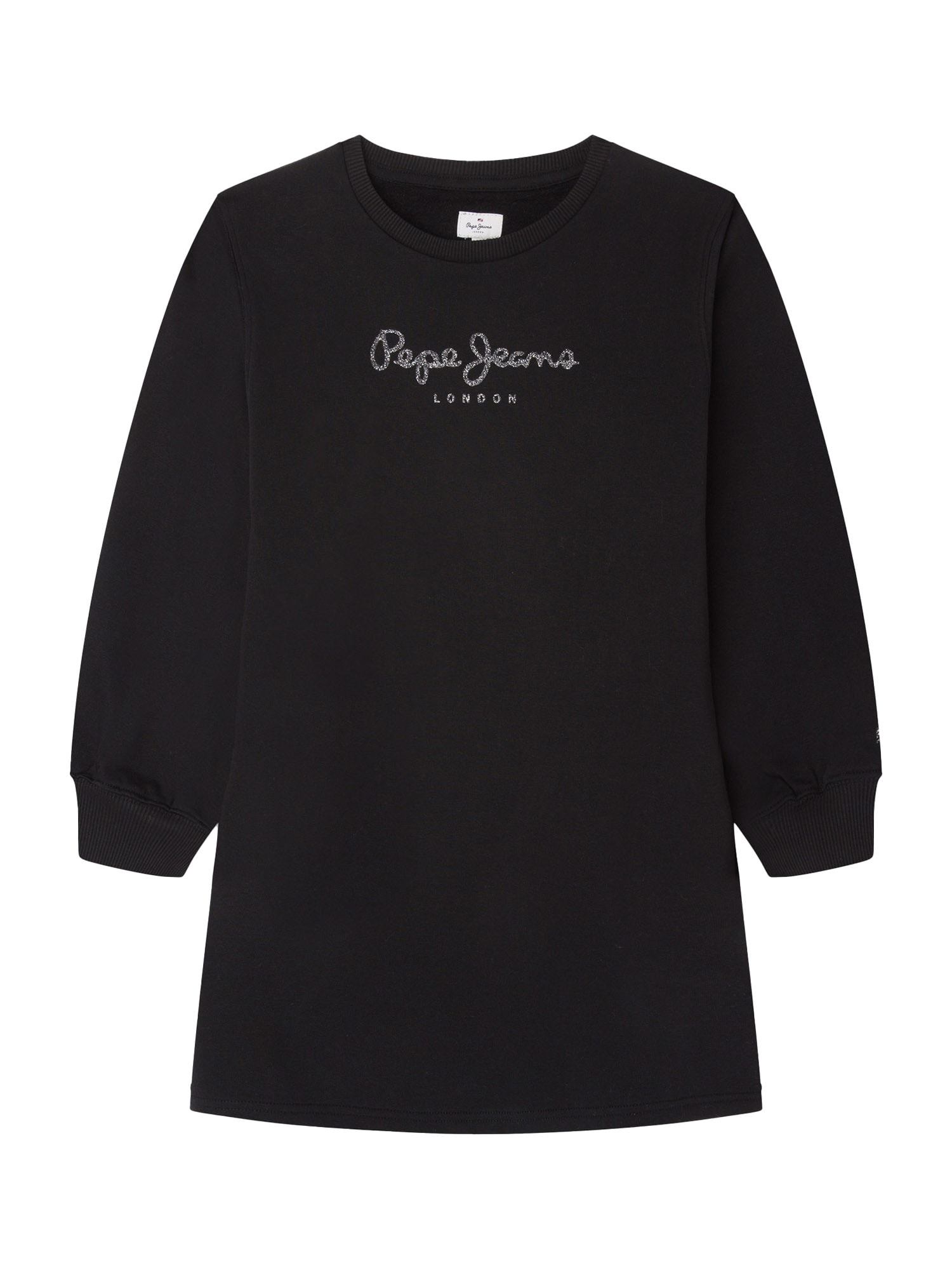 Pepe Jeans Obleka 'Nurti'  črna / srebrna