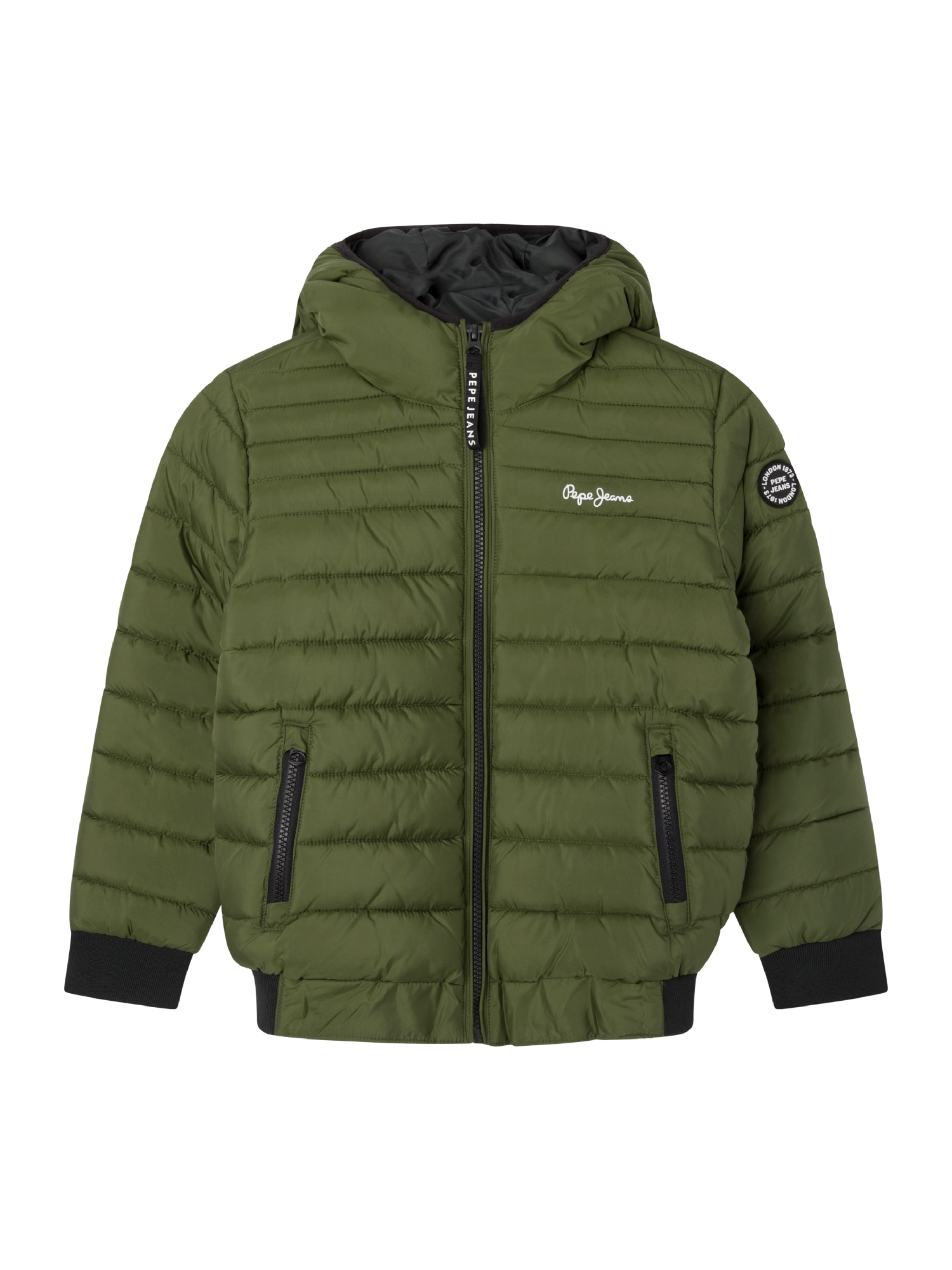 Pepe Jeans Prehodna jakna 'GREYSTOKE'  temno zelena / bela