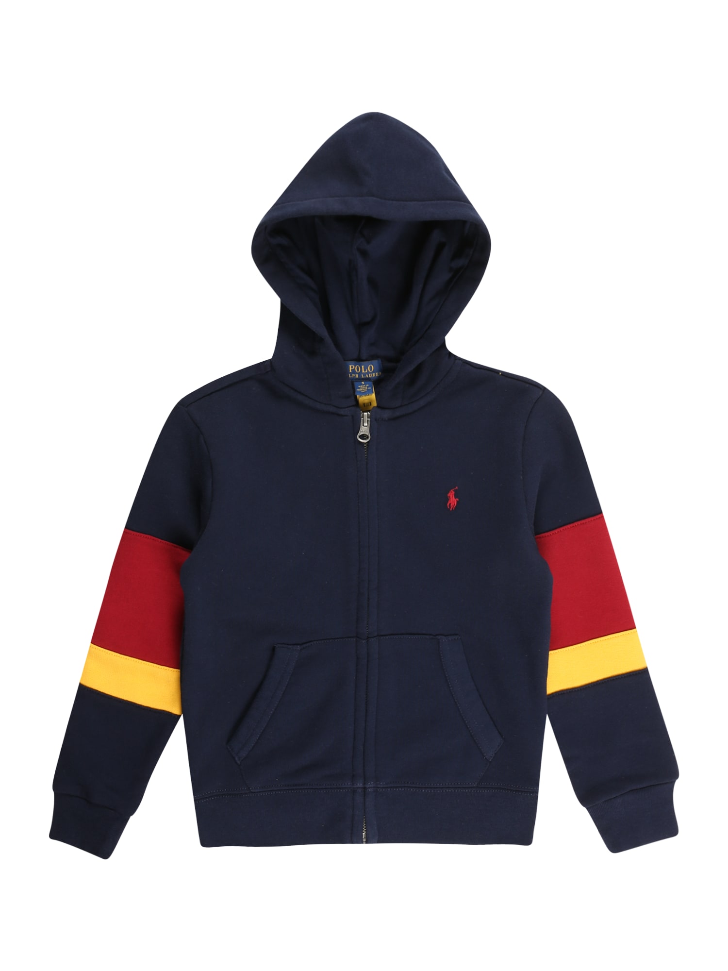 Polo Ralph Lauren Jopa na zadrgo  temno modra / rumena / rdeča / bela