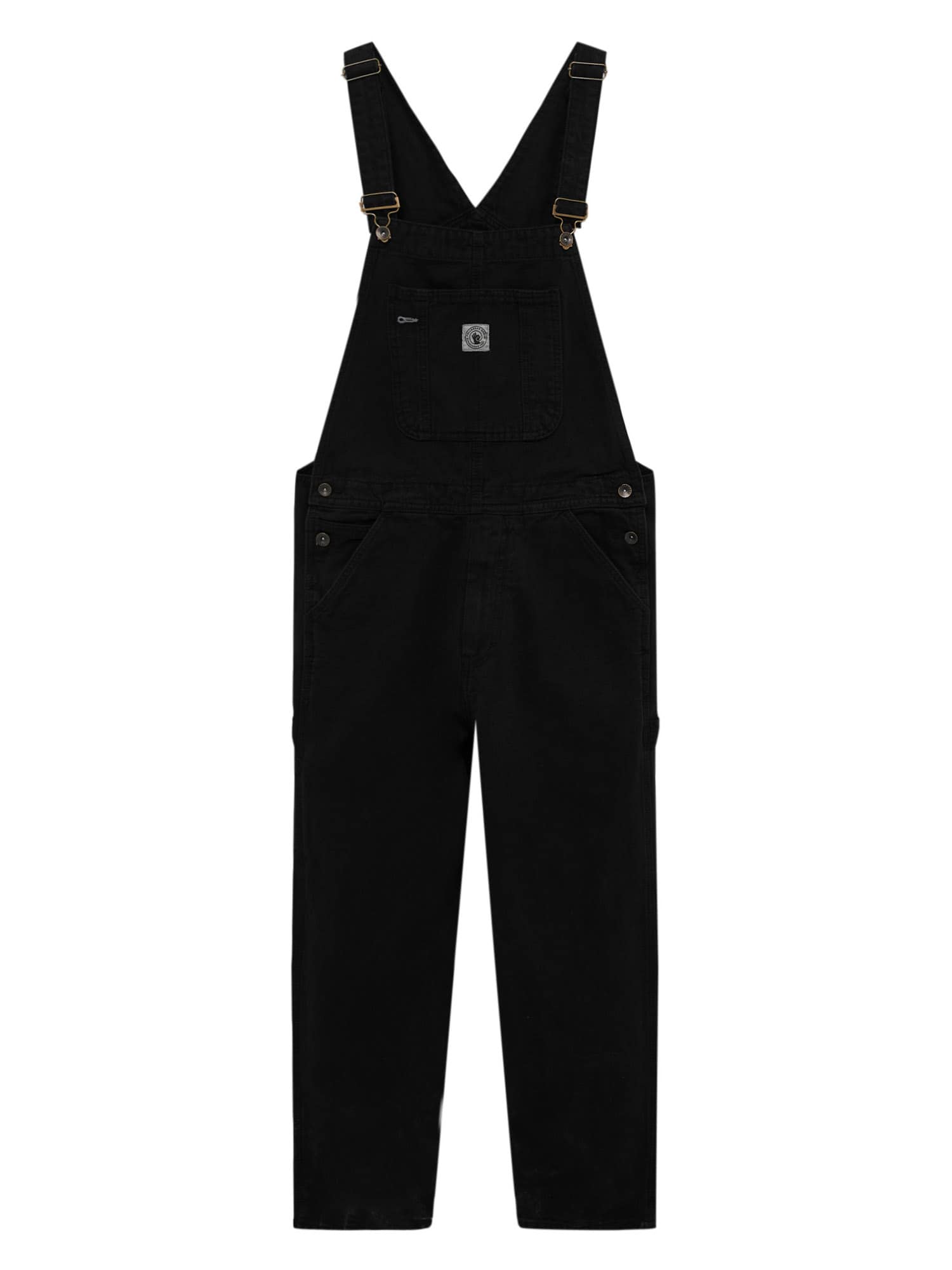 Pull&Bear Hlače z naramnicami  črna