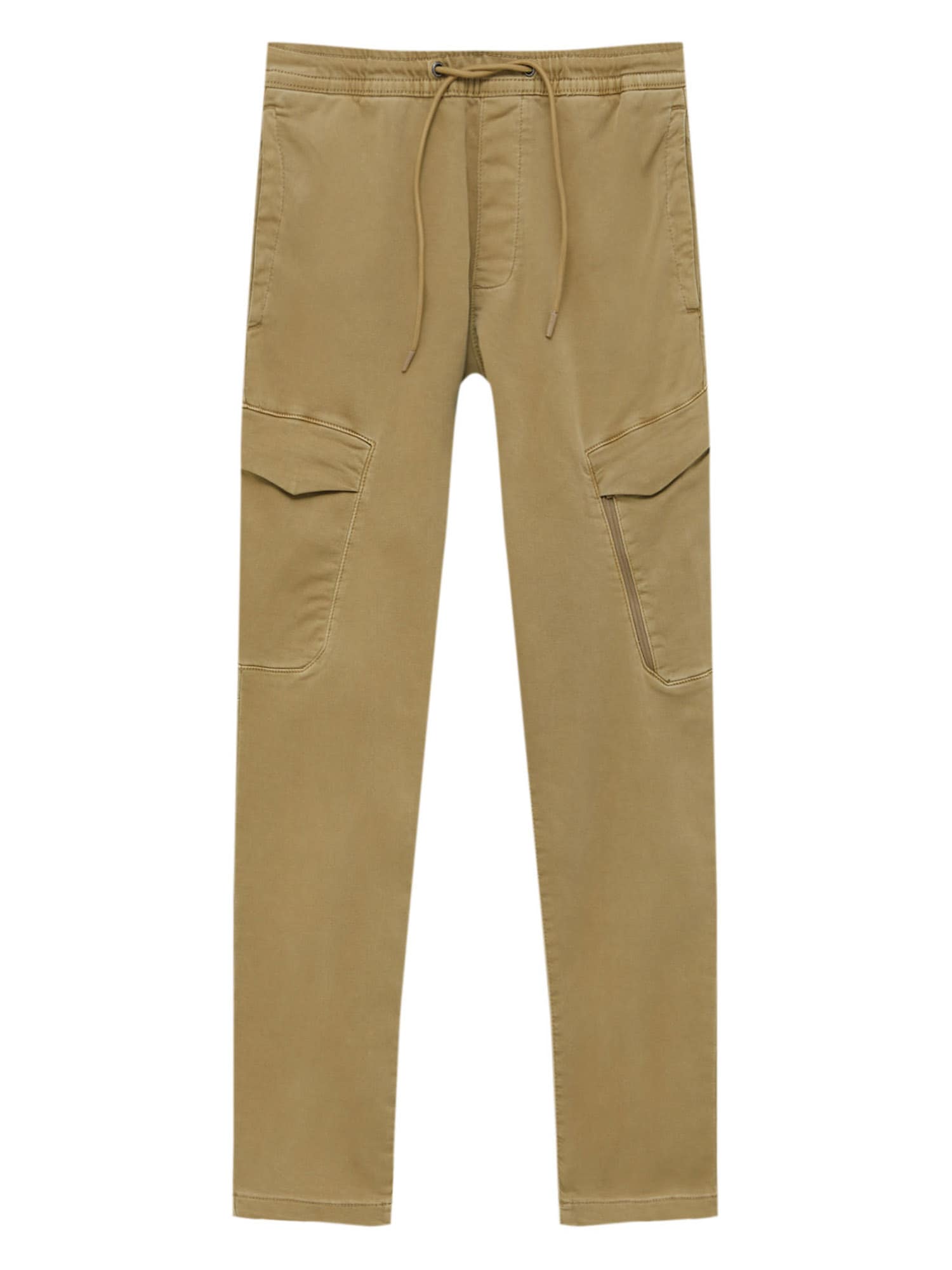 Pull&Bear Kargo hlače  temno bež