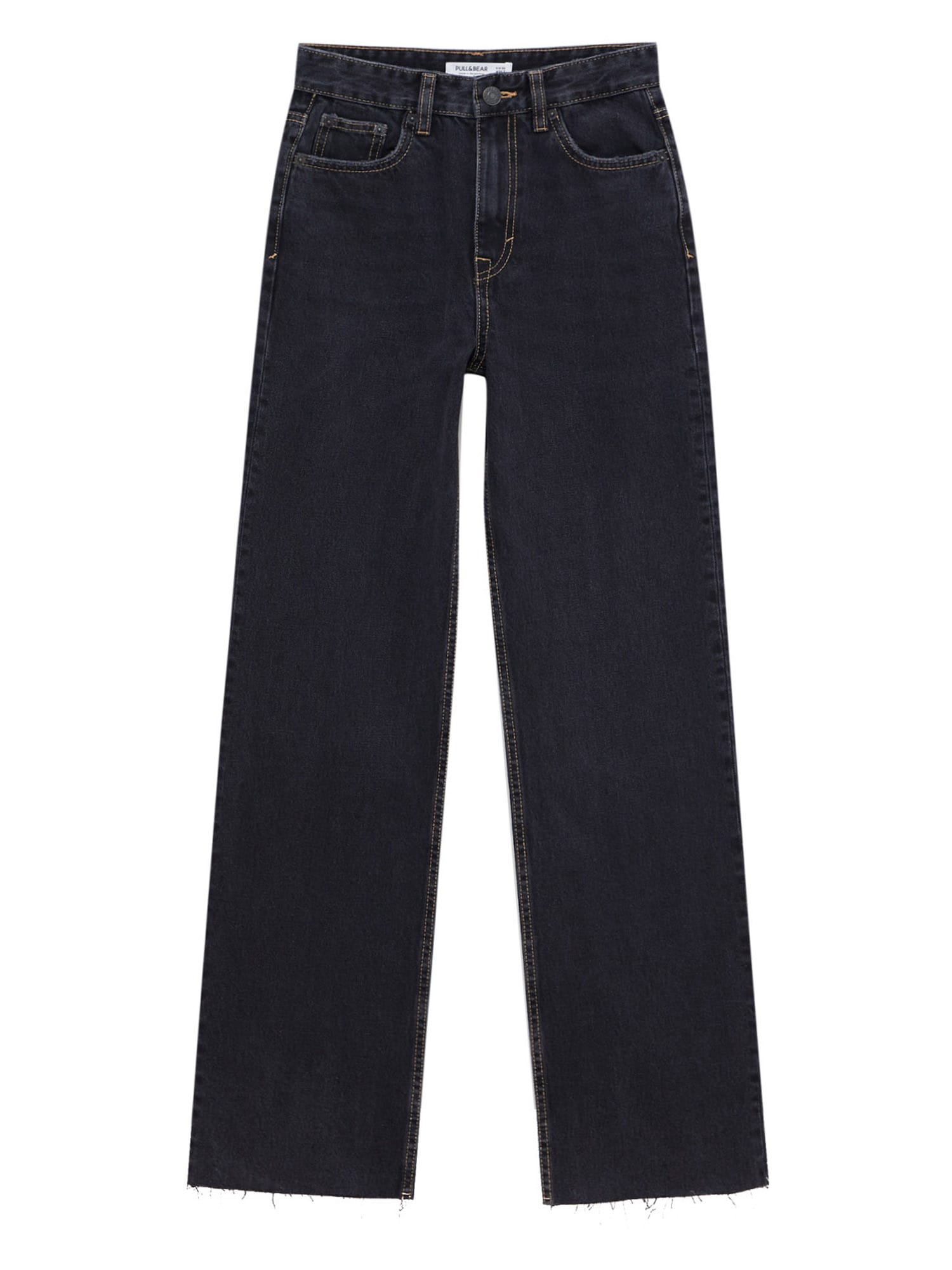 Pull&Bear Kavbojke  črn denim