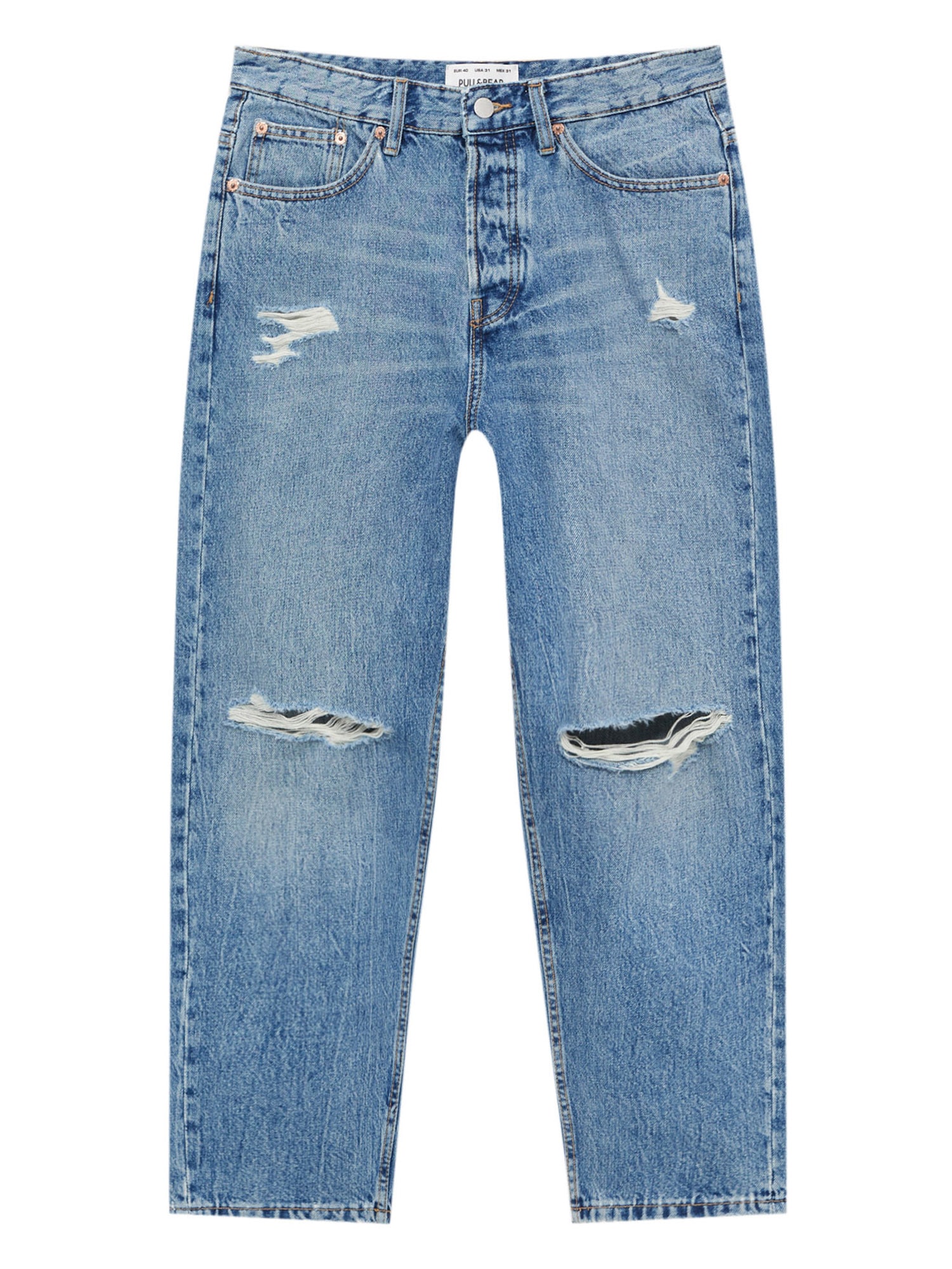 Pull&Bear Kavbojke  moder denim