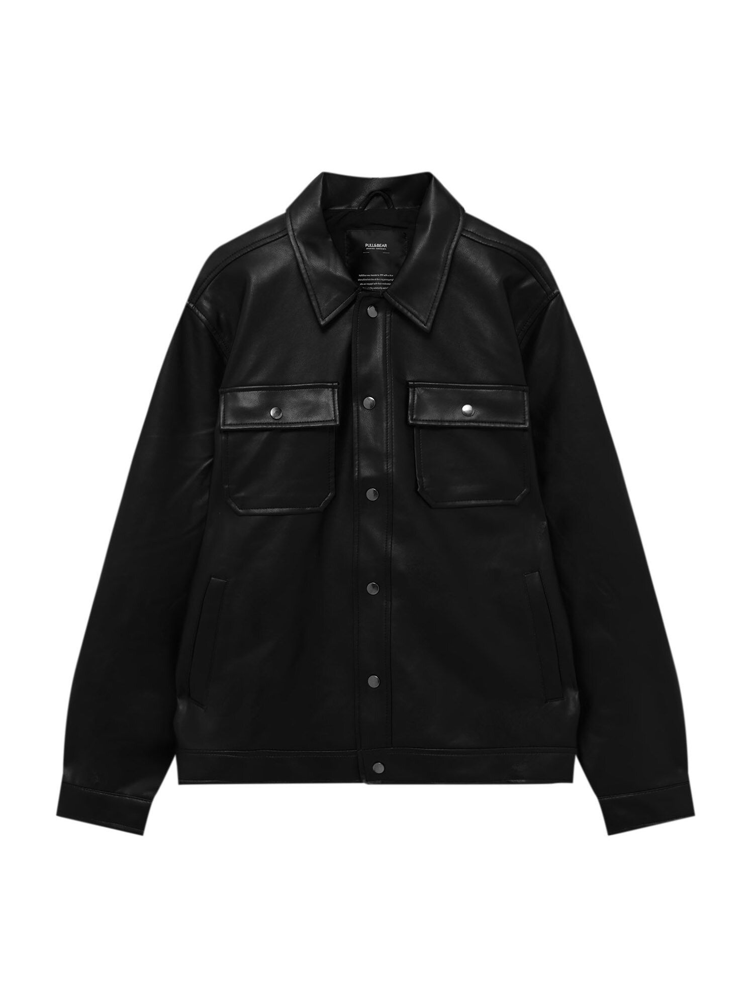 Pull&Bear Prehodna jakna  črna