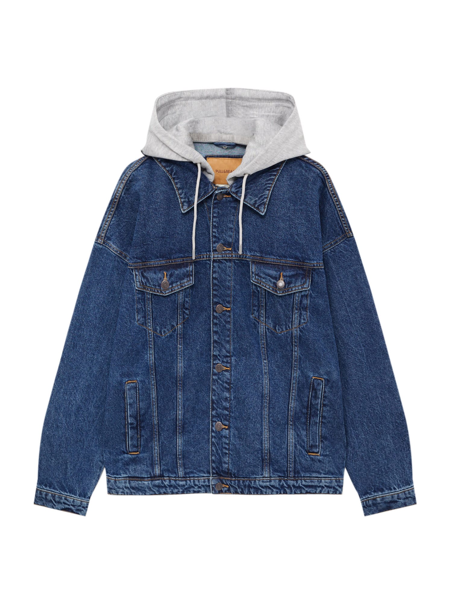 Pull&Bear Prehodna jakna  moder denim