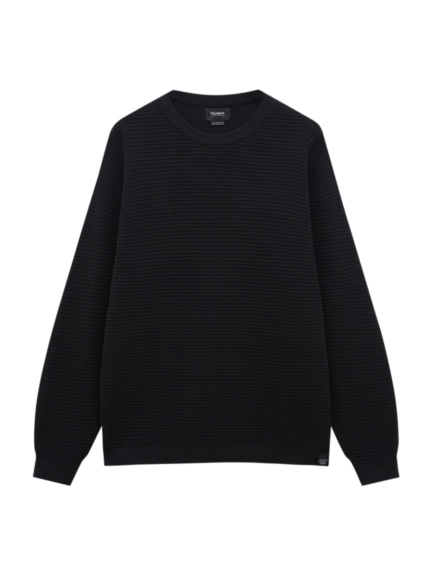 Pull&Bear Pulover  črna