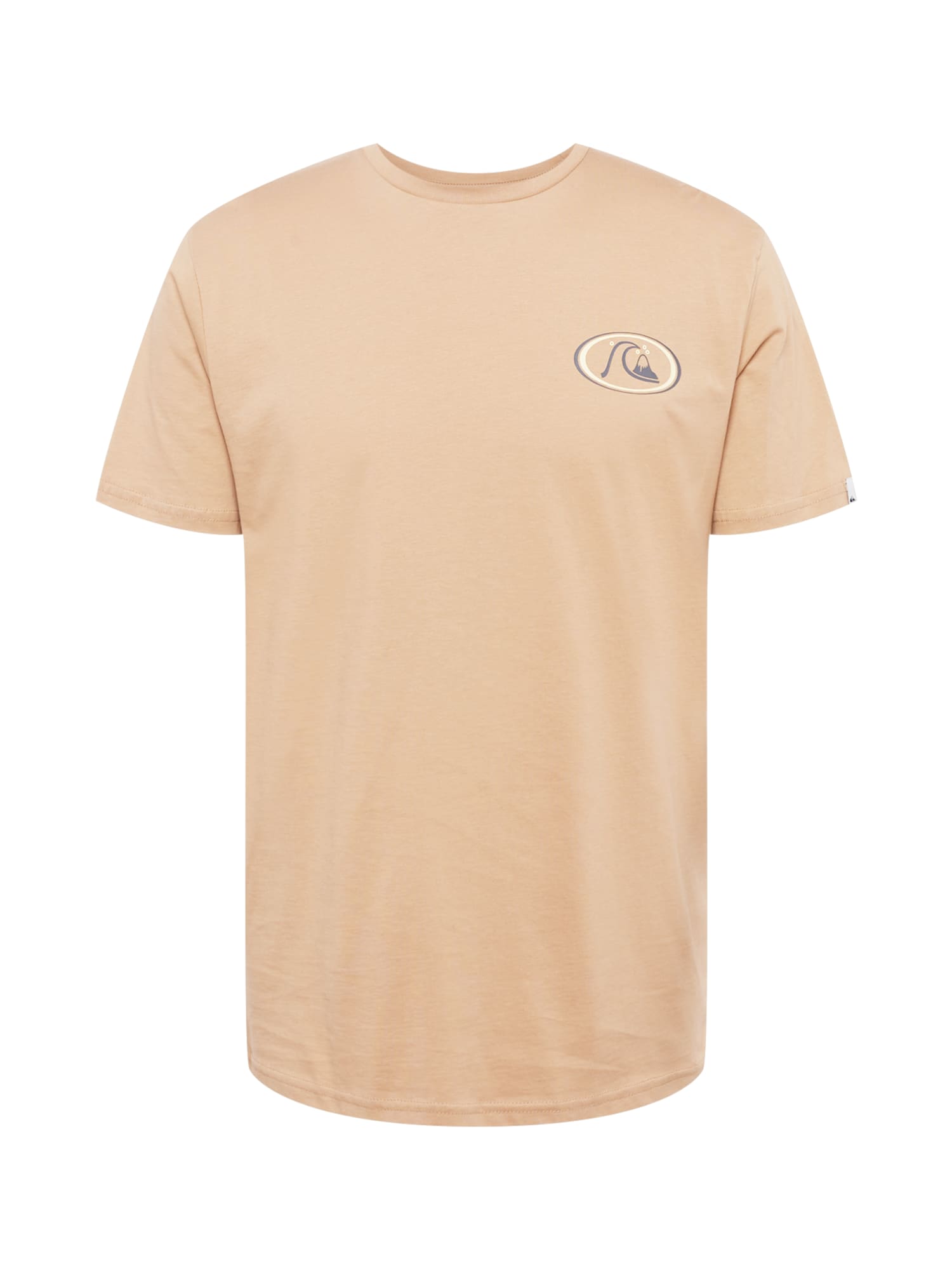 QUIKSILVER Majica  golobje modra / svetlo rjava / bela