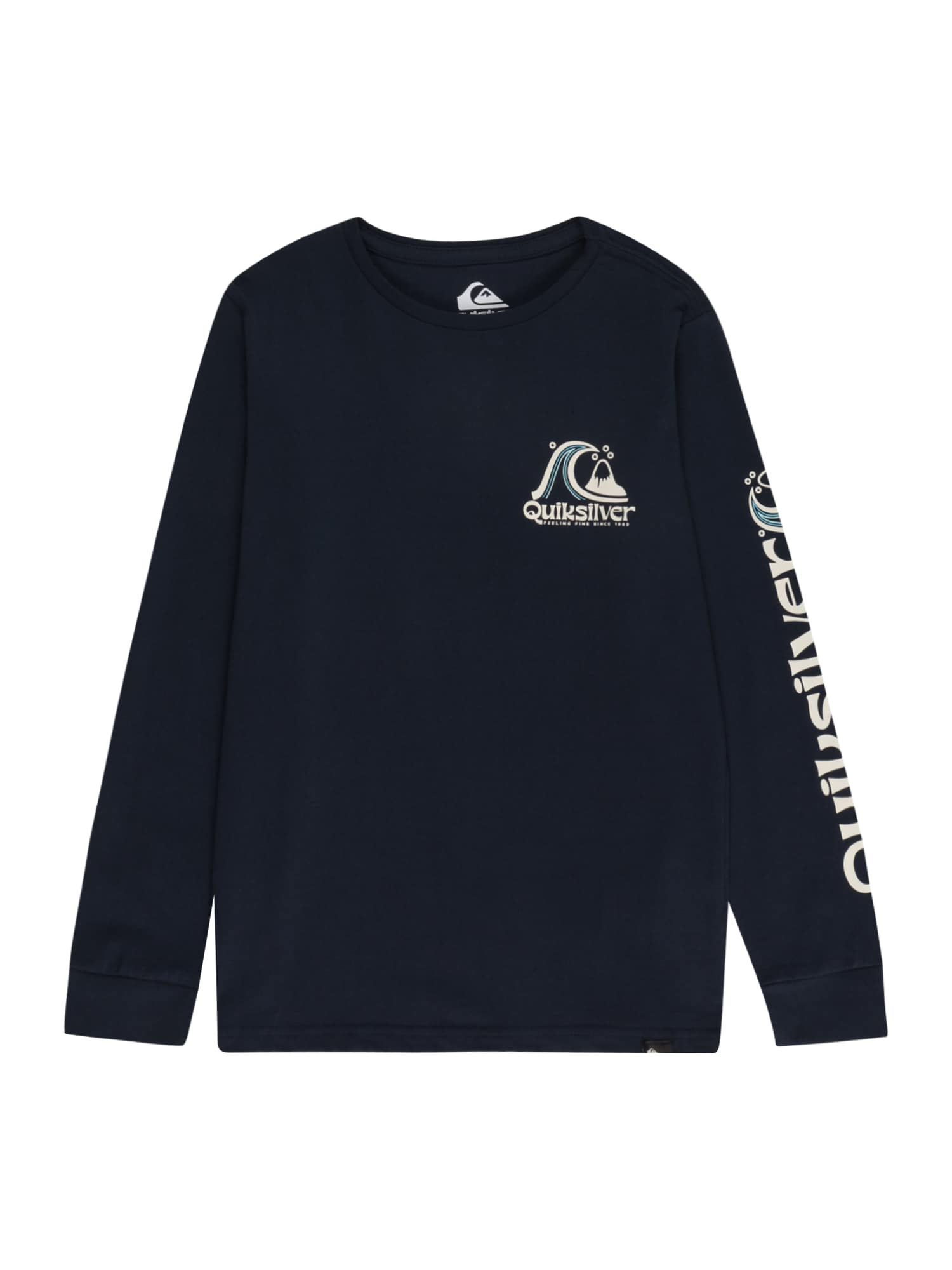 QUIKSILVER Majica  mornarska / svetlo modra / bela
