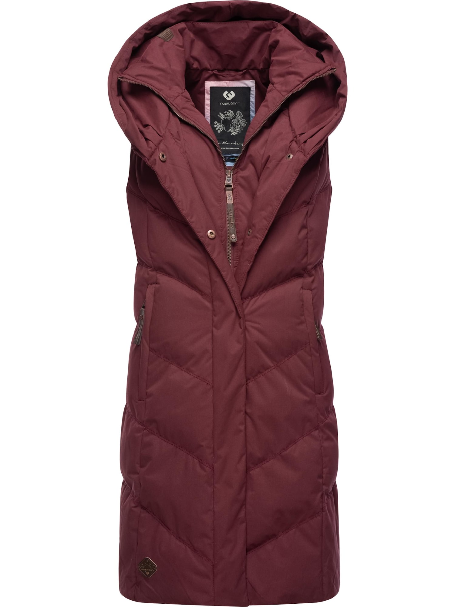 Ragwear Brezrokavnik 'Natalka'  vinsko rdeča