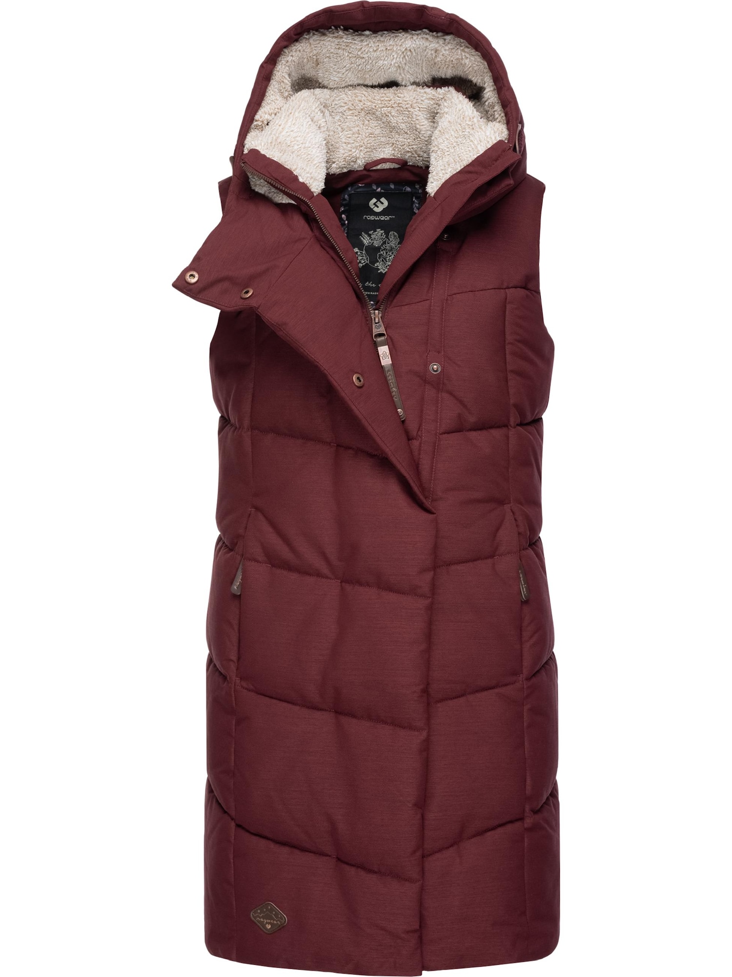 Ragwear Brezrokavnik 'Pavla'  vinsko rdeča