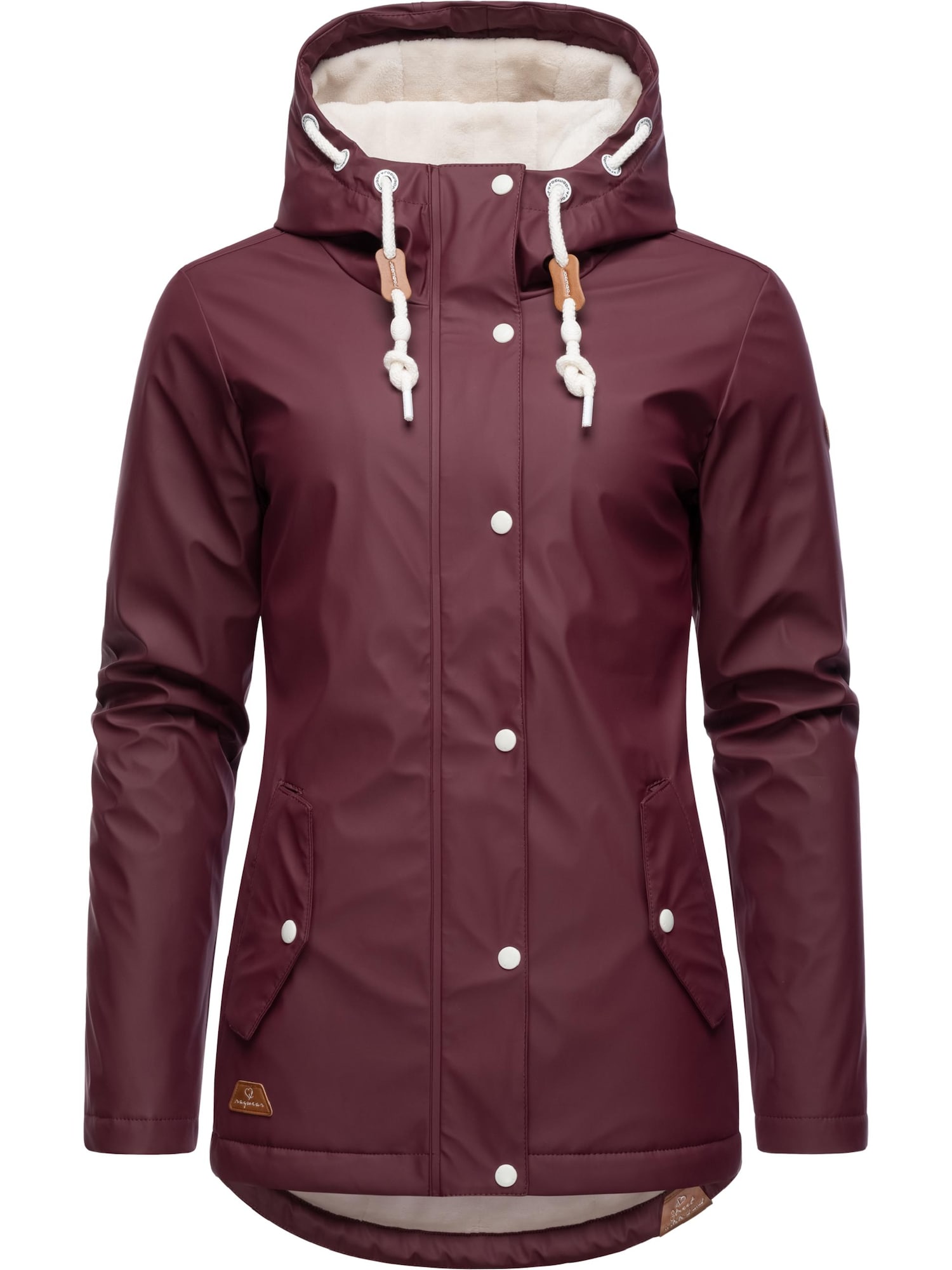 Ragwear Funkcionalna jakna 'Marge'  rjasto rdeča / vinsko rdeča / bela