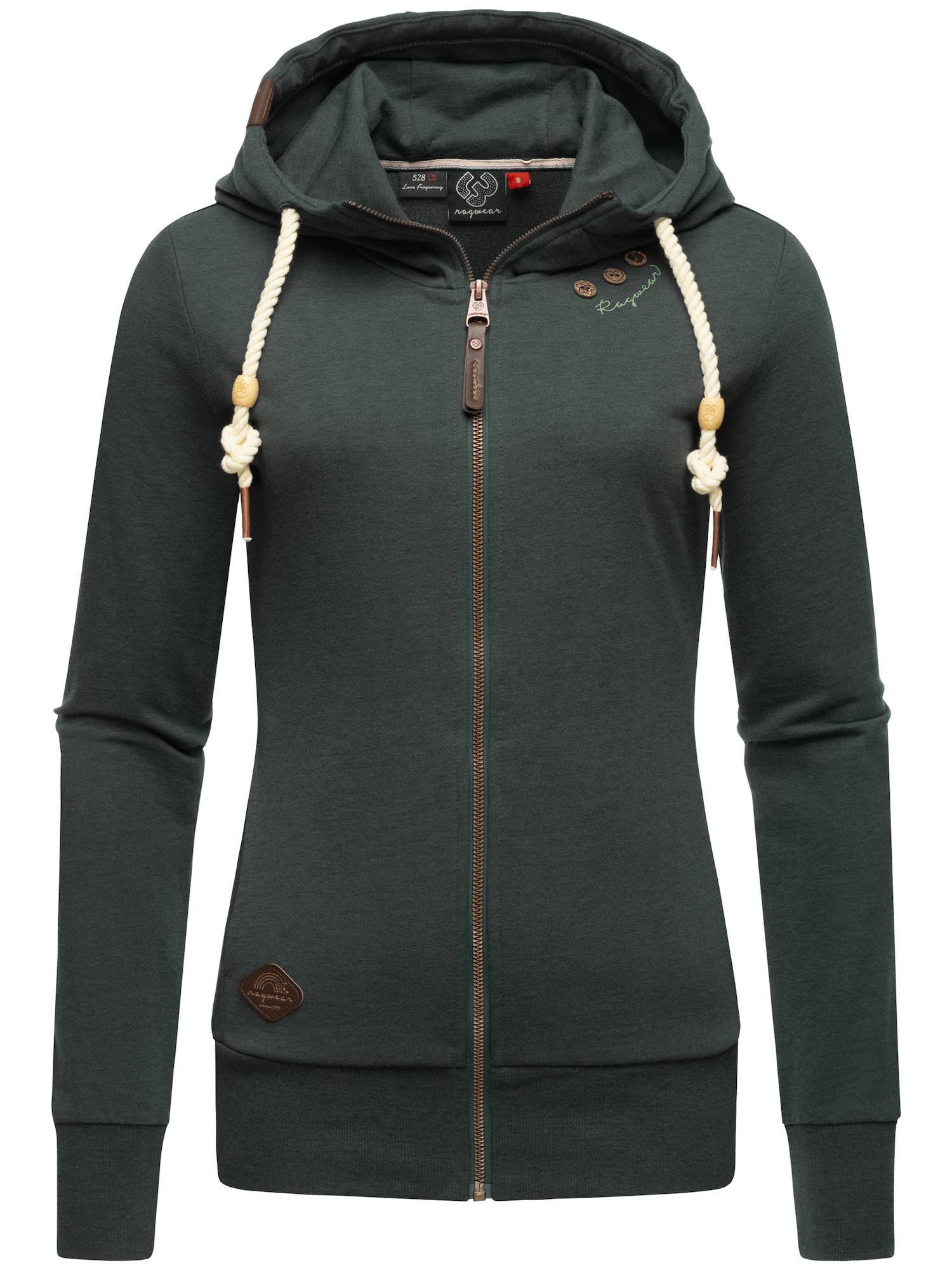 Ragwear Jopa na zadrgo 'Paya'  temno zelena
