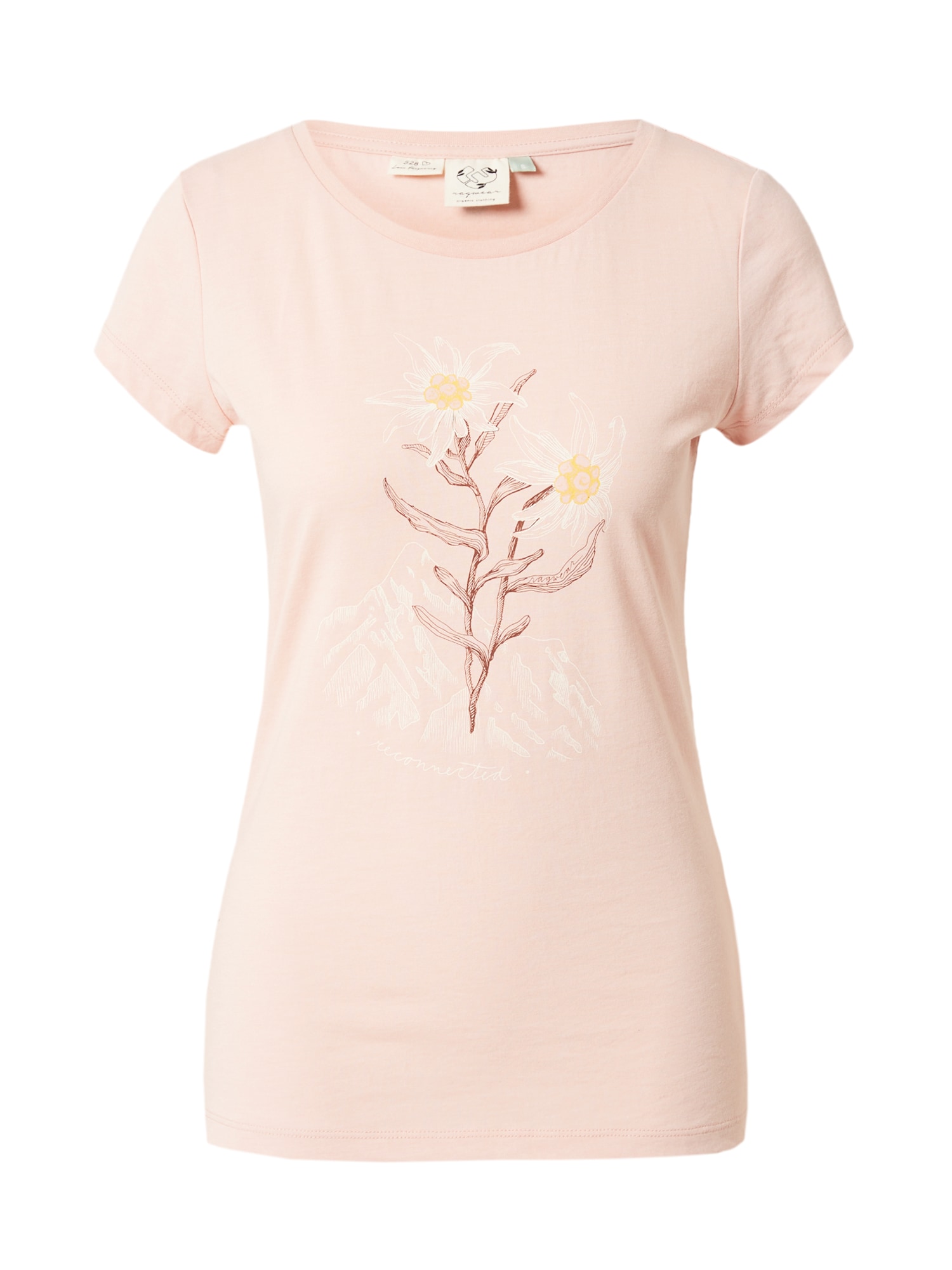 Ragwear Majica 'MINT'  rjava / rumena / roza / bela