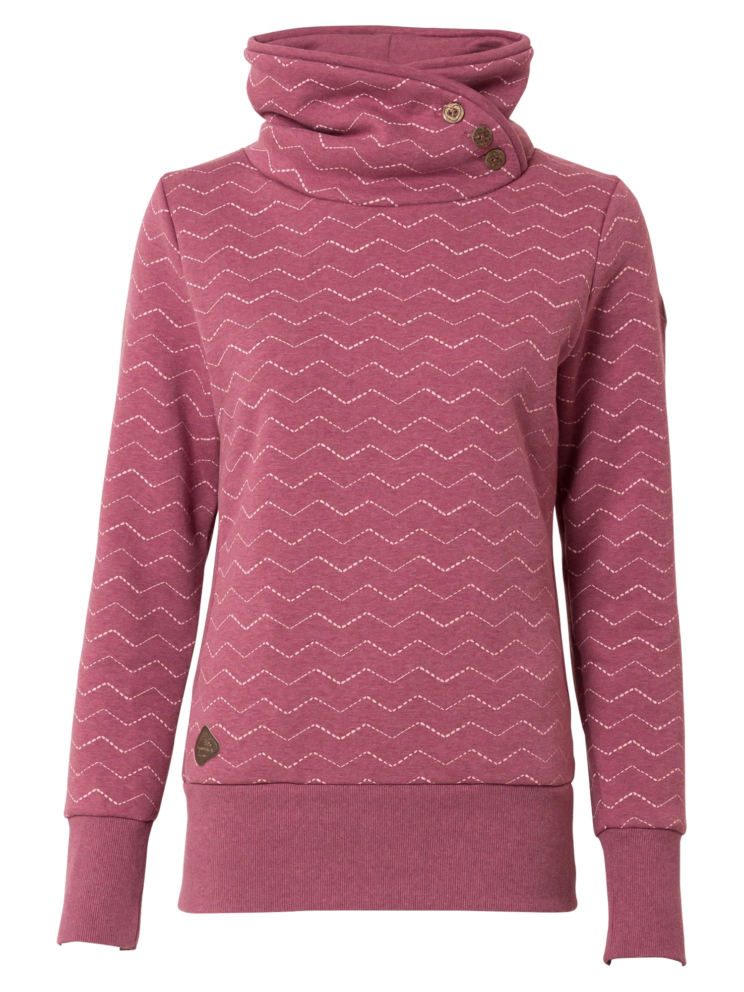 Ragwear Majica  rdeče vijolična / bela