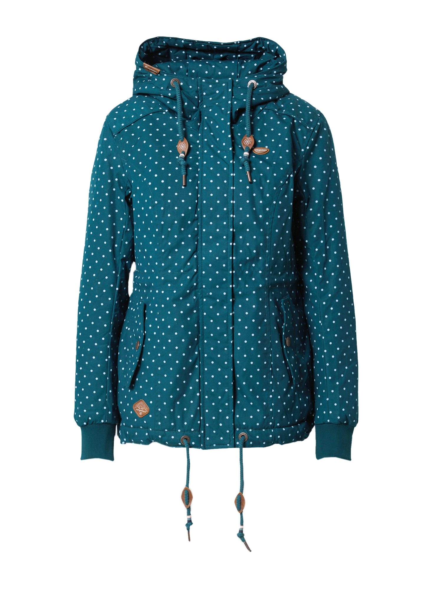Ragwear Prehodna jakna 'DANKA'  temno zelena / bela