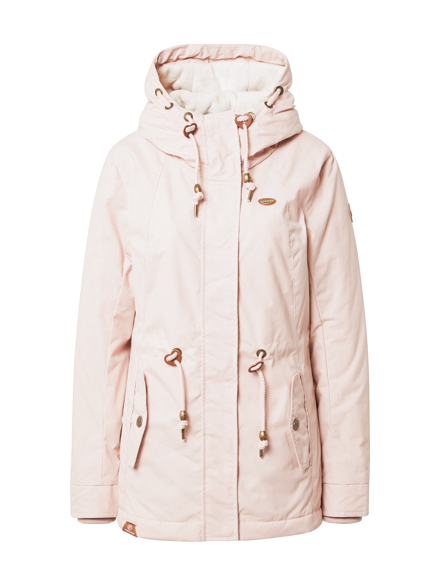 Ragwear Prehodna jakna 'Monadis'  rjava / pastelno roza